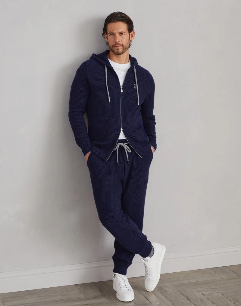 Brunello Cucinelli o1w1db10924 Cashmere Cardigan in Dark Blue Size US M / EU 48-50 / 2 - 3 Thumbnail
