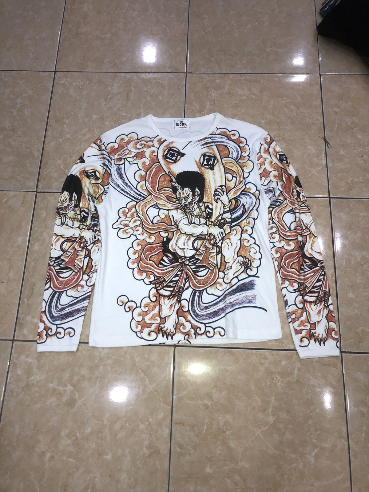 Beauty Beast × Japanese Brand Full print Sukajan Long Sleeve Size US L / EU 52-54 / 3 - 3 Thumbnail