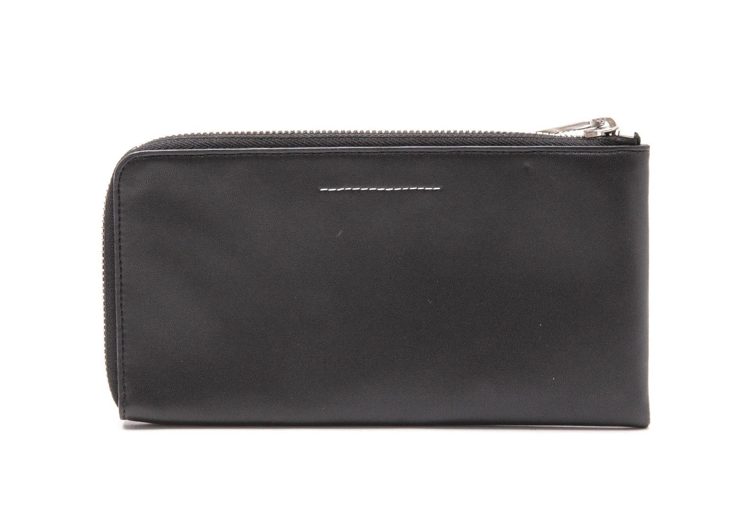 Maison Margiela Round Zip Wallet in Black with Minor Wear Size ONE SIZE - 2 Thumbnail