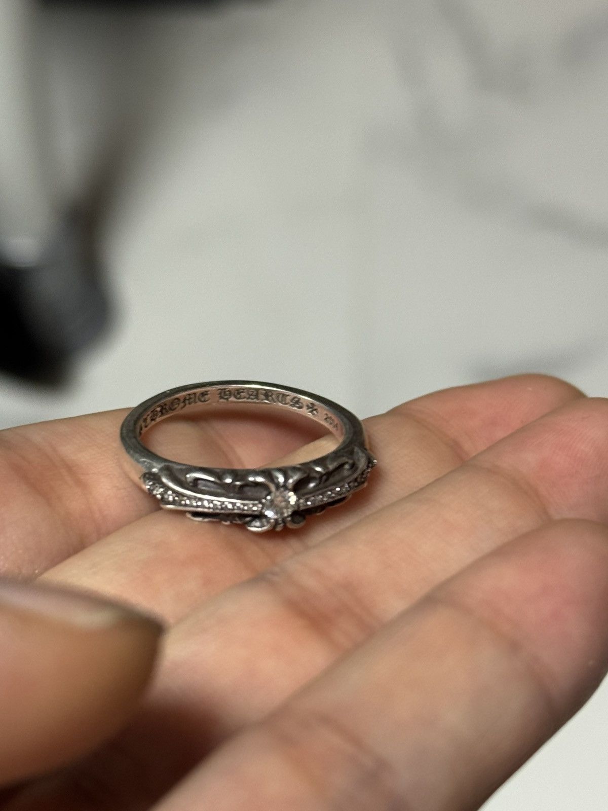 Chrome Hearts Chrome hearts factory set pave mini floral ring Size ONE SIZE - 13 Thumbnail