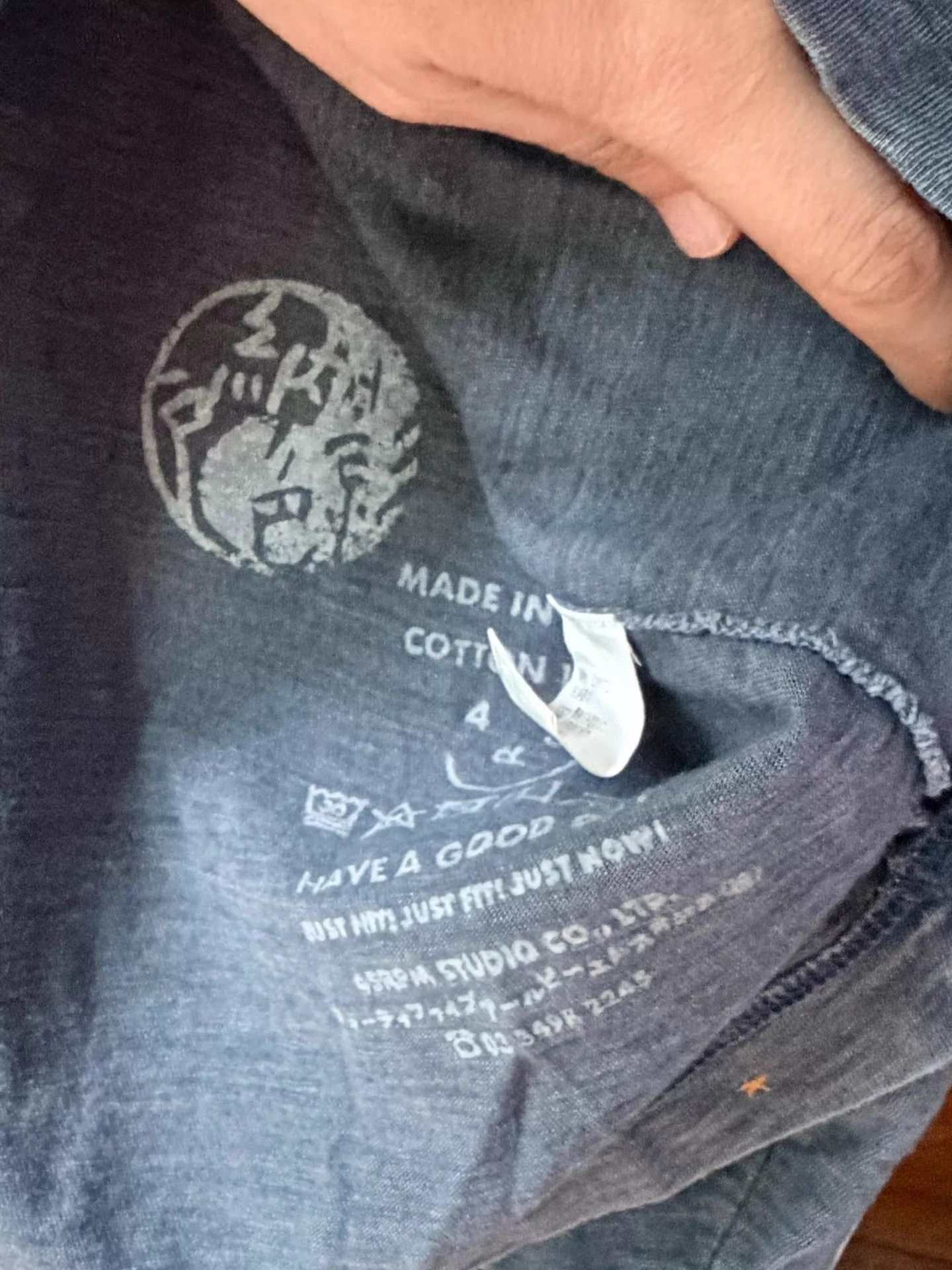 45rpm Black Long Sleeve Shirt with Back Print (S) Size US S / EU 44-46 / 1 - 5 Thumbnail