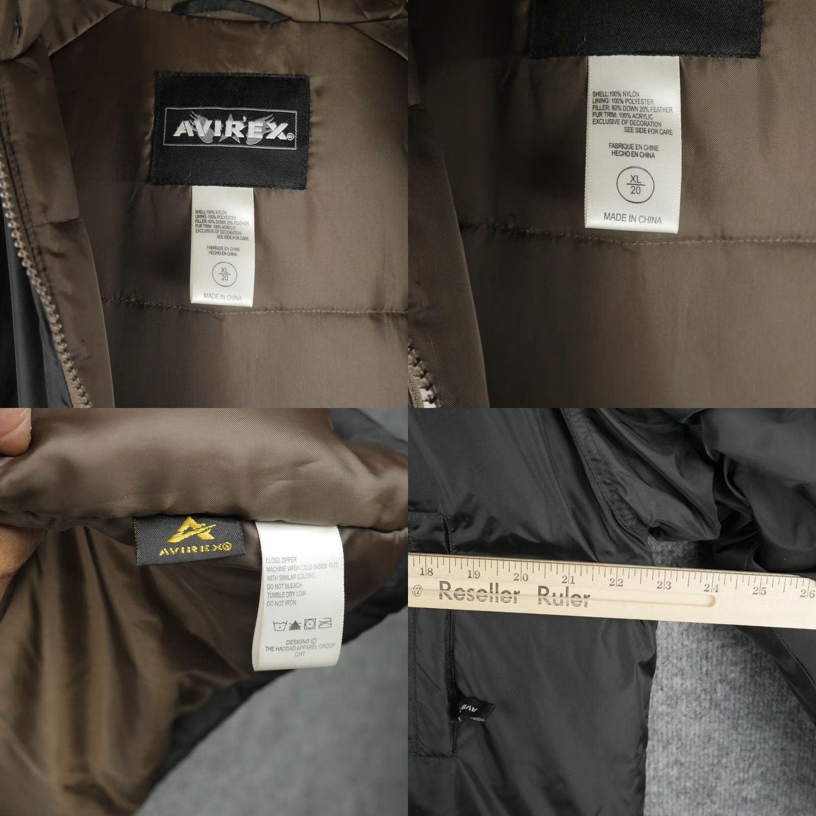 Avirex VINTAGE Avirex Jacket Mens XL Black Down Parka Fur Hood Eagle Embroidered USA Army Patch Size US XL / EU 56 / 4 - 8 Thumbnail