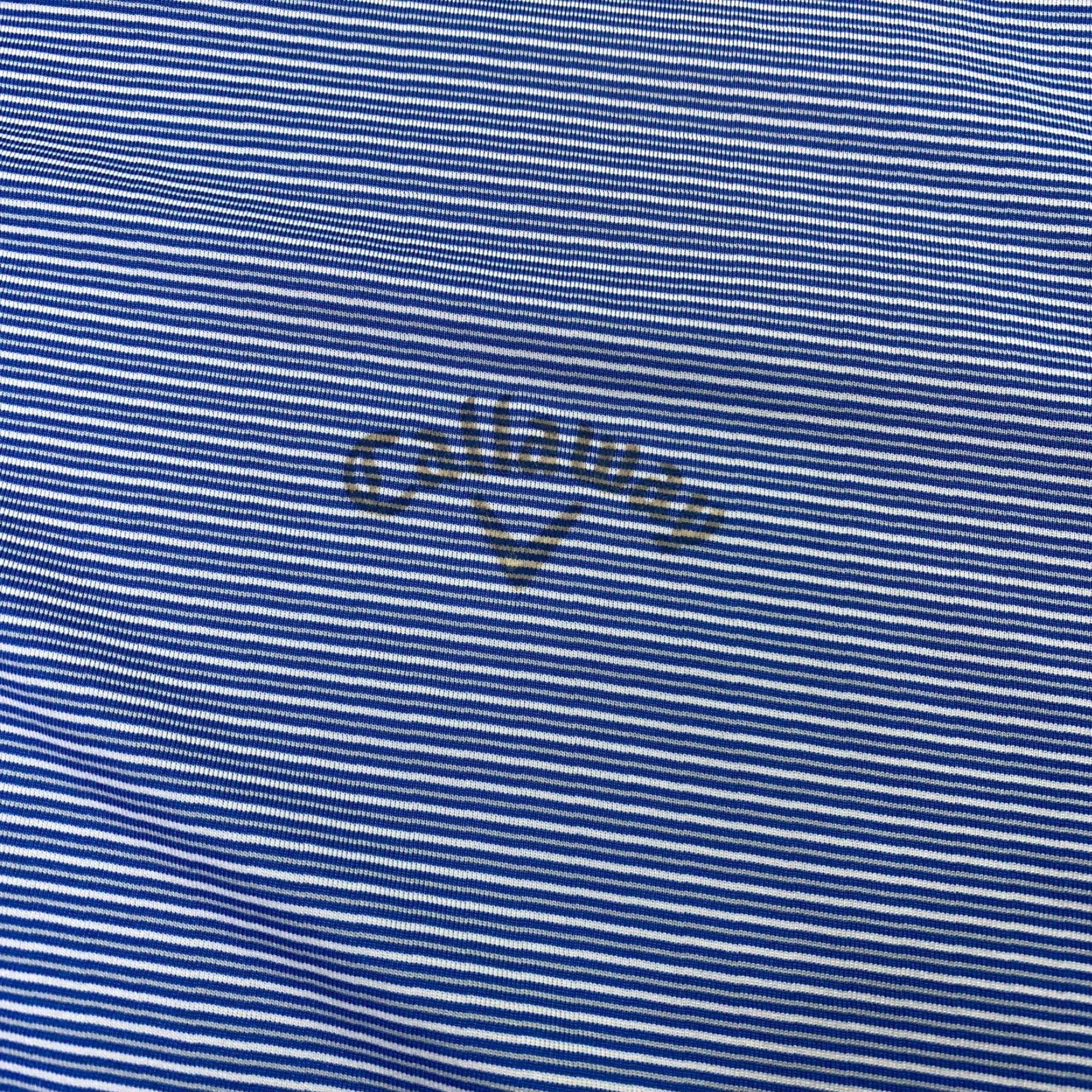 Callaway Callaway Shirt Mens XL Blue Striped Golf Polo Short Sleeve Stretch Size US XL / EU 56 / 4 - 5 Thumbnail