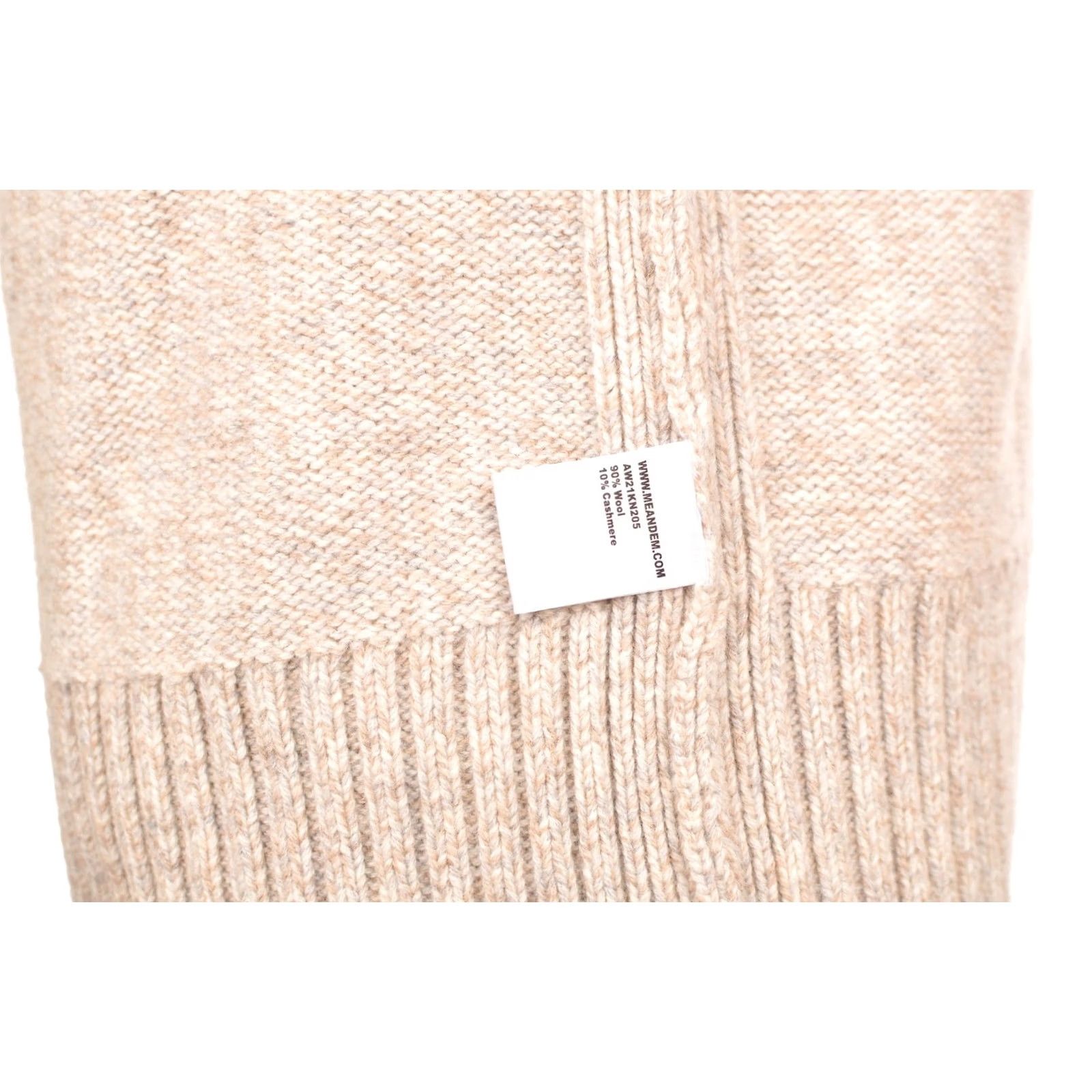 ME+EM Me+Em Wool Cashmere Sweater Pullover Jumper, DDP Me+Em Me and Em, Size S, Beige, Women, Knit, 90% Wool // 10% Cashmere, AW21KN20S Size S / US 4 / IT 40 - 6 Thumbnail
