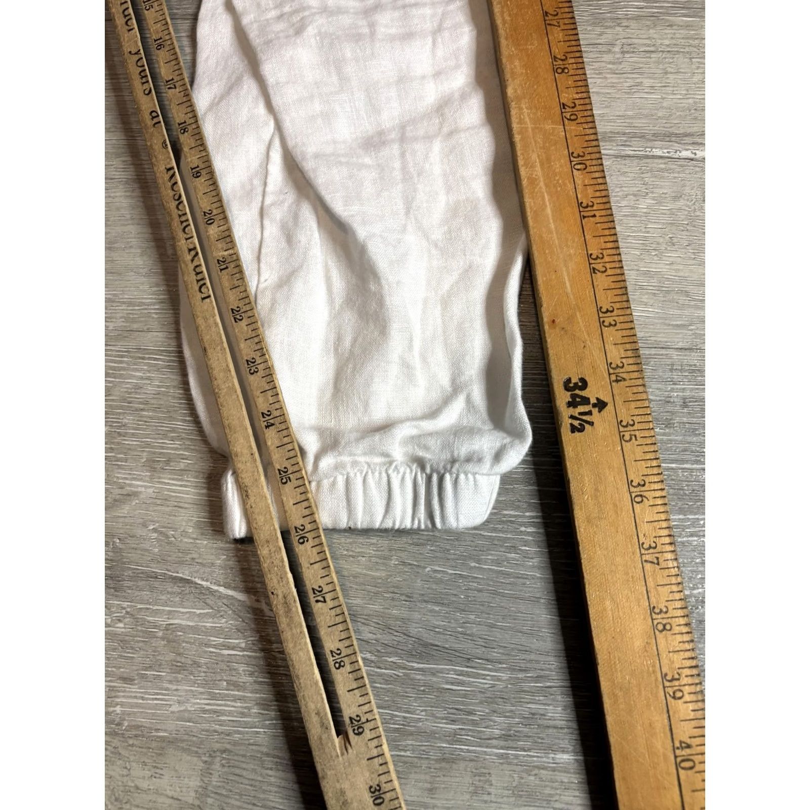 Athleta Athleta Cabo Linen Jogger Pants Womens 6 White Size 28" / US 6 / IT 42 - 6 Thumbnail