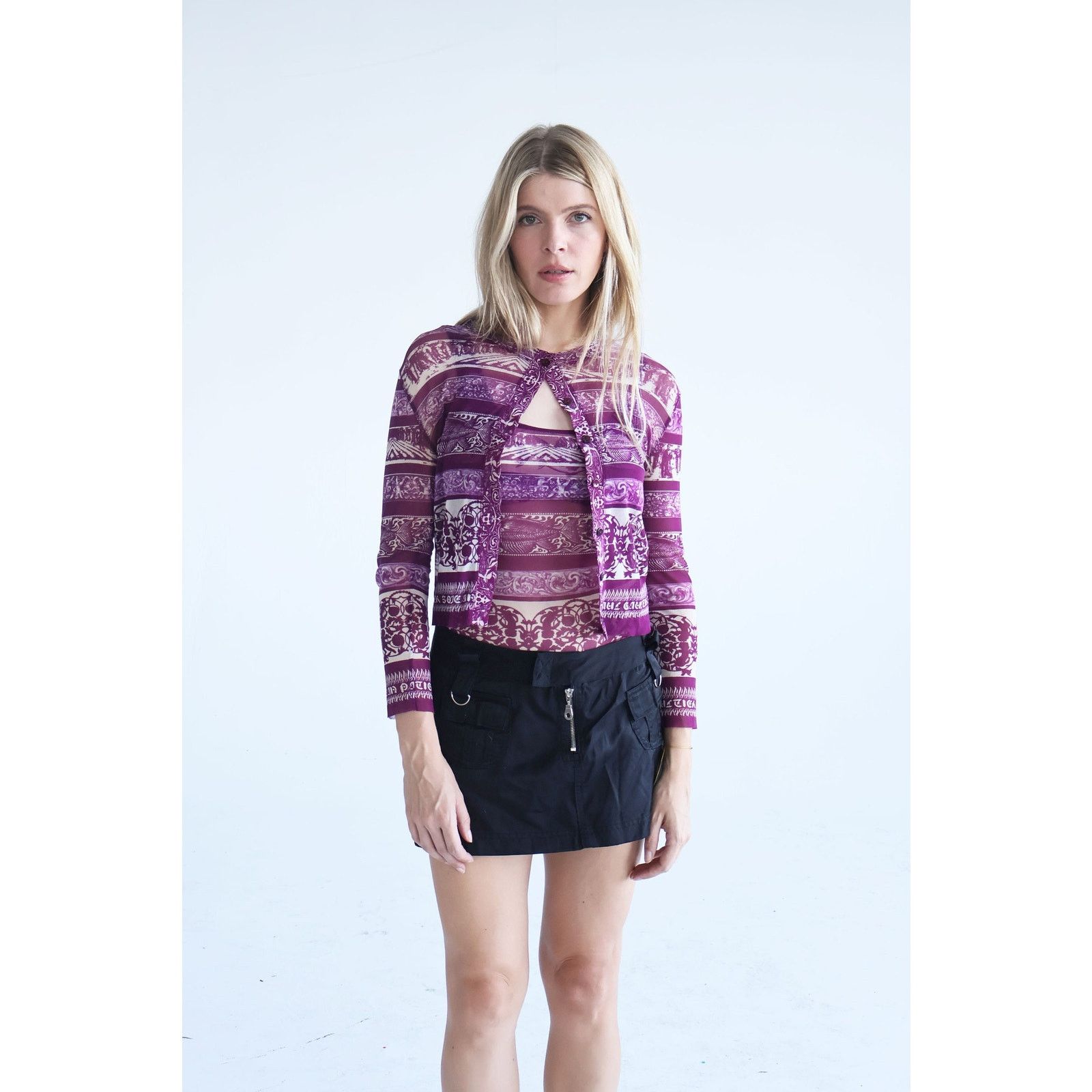 Jean Paul Gaultier Vintage Jean Paul Gaultier Purple Fish + Cherub Print Set Size M / US 6-8 / IT 42-44 - 1 Thumbnail