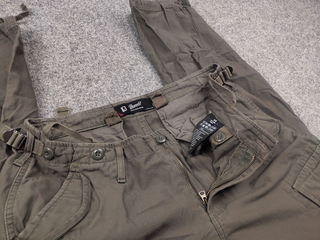 Japanese Brand Vintage Brandit M-65 Cargo Baggy Pants Military Japan Y2K Size US 32 / EU 48 - 13 Thumbnail