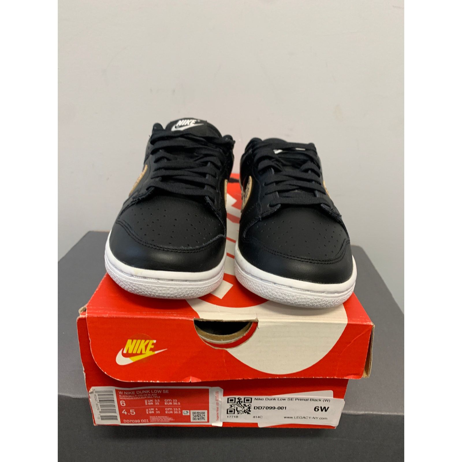 Nike Nike Dunk Low SE Primal Black Women's Size 6 NEW SHIPS NOW Size US 6 / IT 36 - 2 Thumbnail