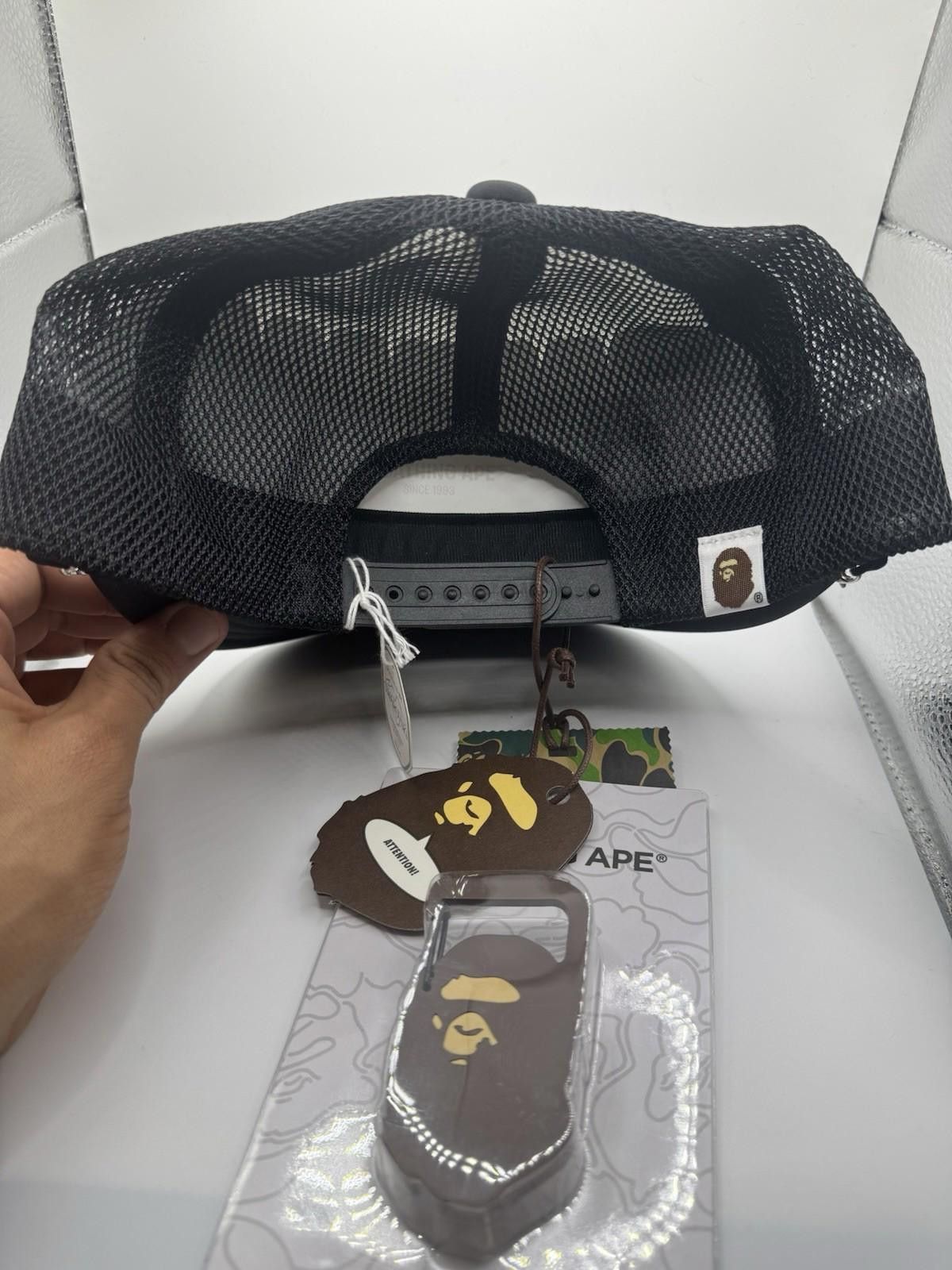 Bape BAPE Crystal Mesh Trucker Hat + Ape Clip | O/S | New Size ONE SIZE - 2 Thumbnail