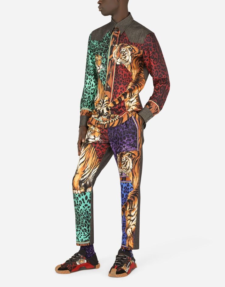 Dolce & Gabbana o1y0125 Patterned Shirt in Multicolor Size US XS / EU 42 / 0 - 6 Thumbnail