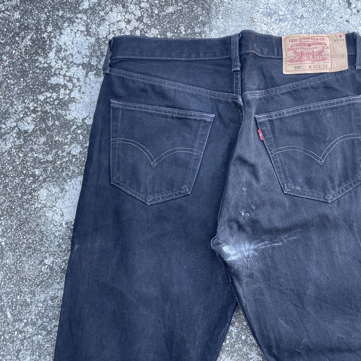 Levi's Vintage Levis 501 Distressed Denim Size US 33 - 9 Thumbnail
