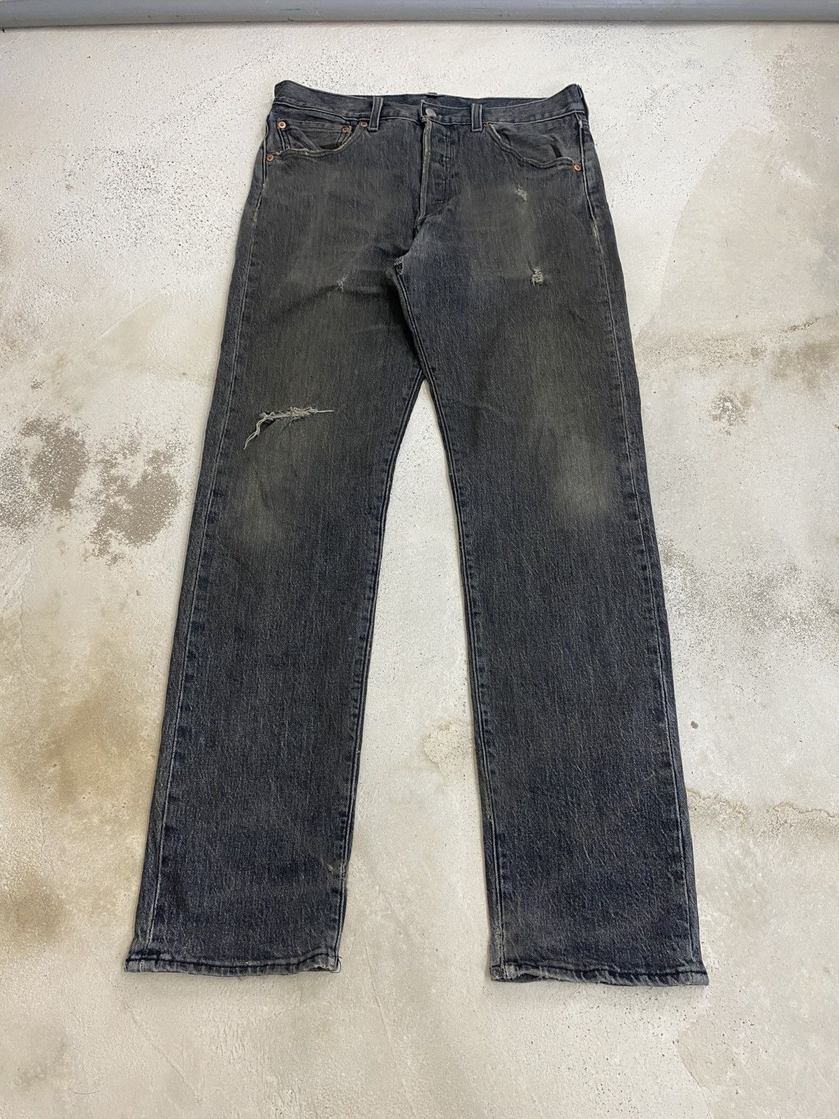 Japanese Brand × Levi's Vintage Levis 508 93' Big E 3496 Button Fly Distressed Jean Size US 32 / EU 48 - 3 Thumbnail