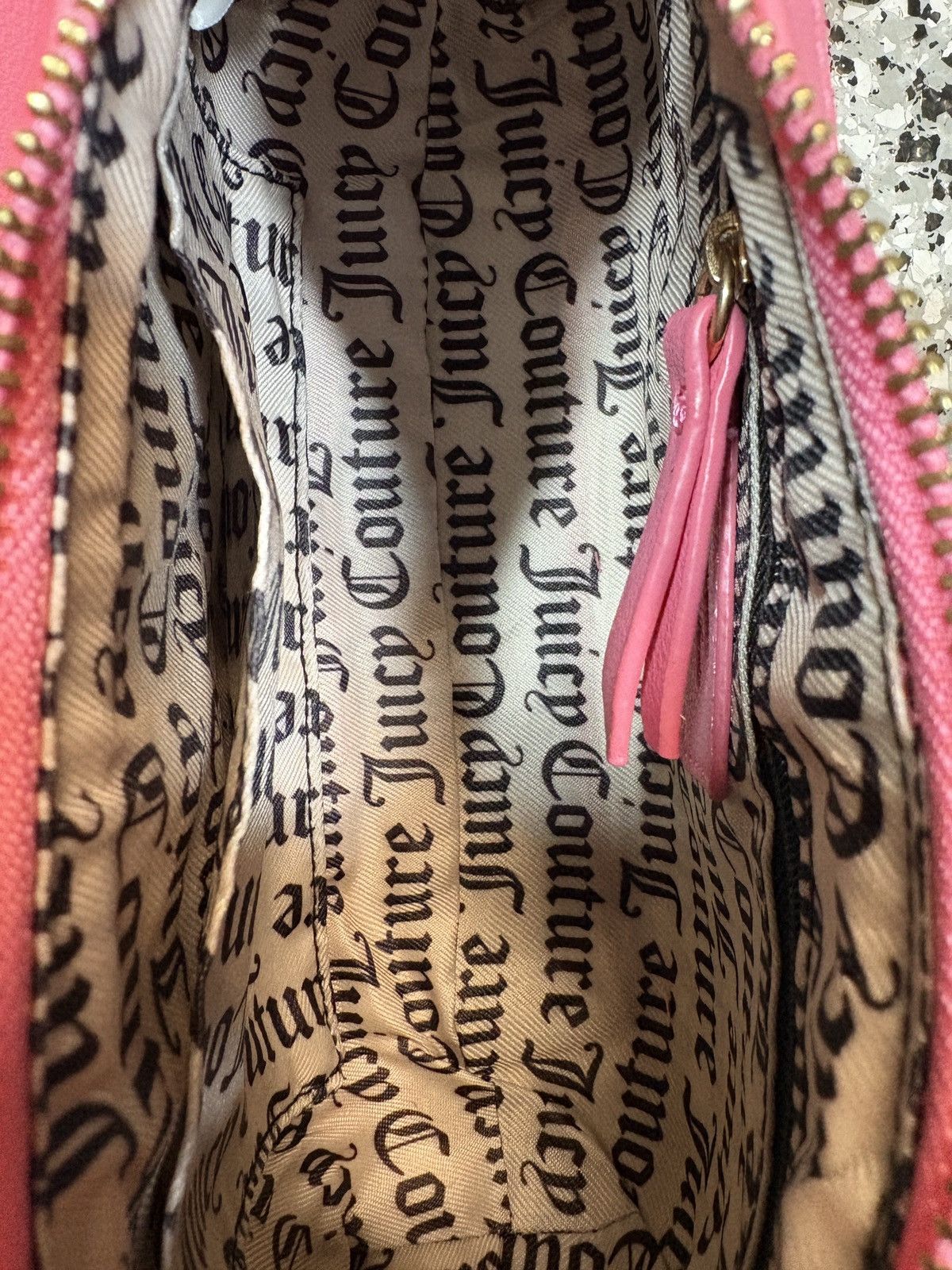 Juicy Couture Vintage Y2K Juicy Couture Gelato Pink Striped Shoulder Bag Size ONE SIZE - 8 Thumbnail
