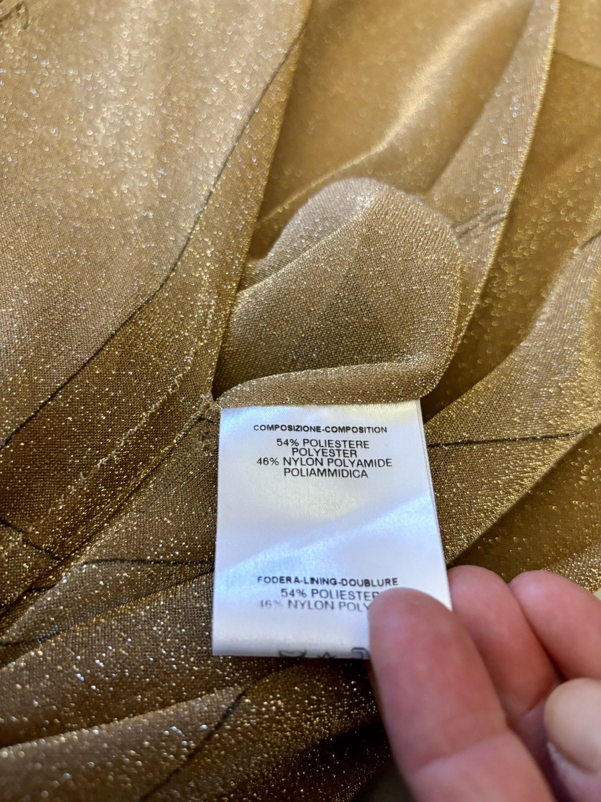 Gucci RESERVED Gucci by Tom Ford Runway FW2000 gold mini dress Size S / US 4 / IT 40 - 5 Thumbnail