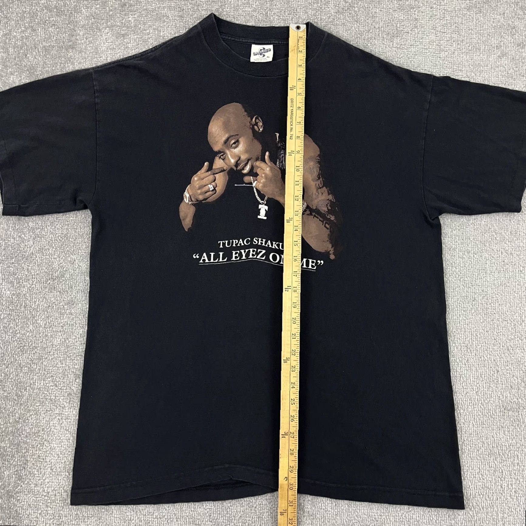 Vintage VTG 90s Tupac All Eyes On Me Promo Shirt Mens XL Black Cronies Graphic Rap Tee Size US XL / EU 56 / 4 - 4 Thumbnail