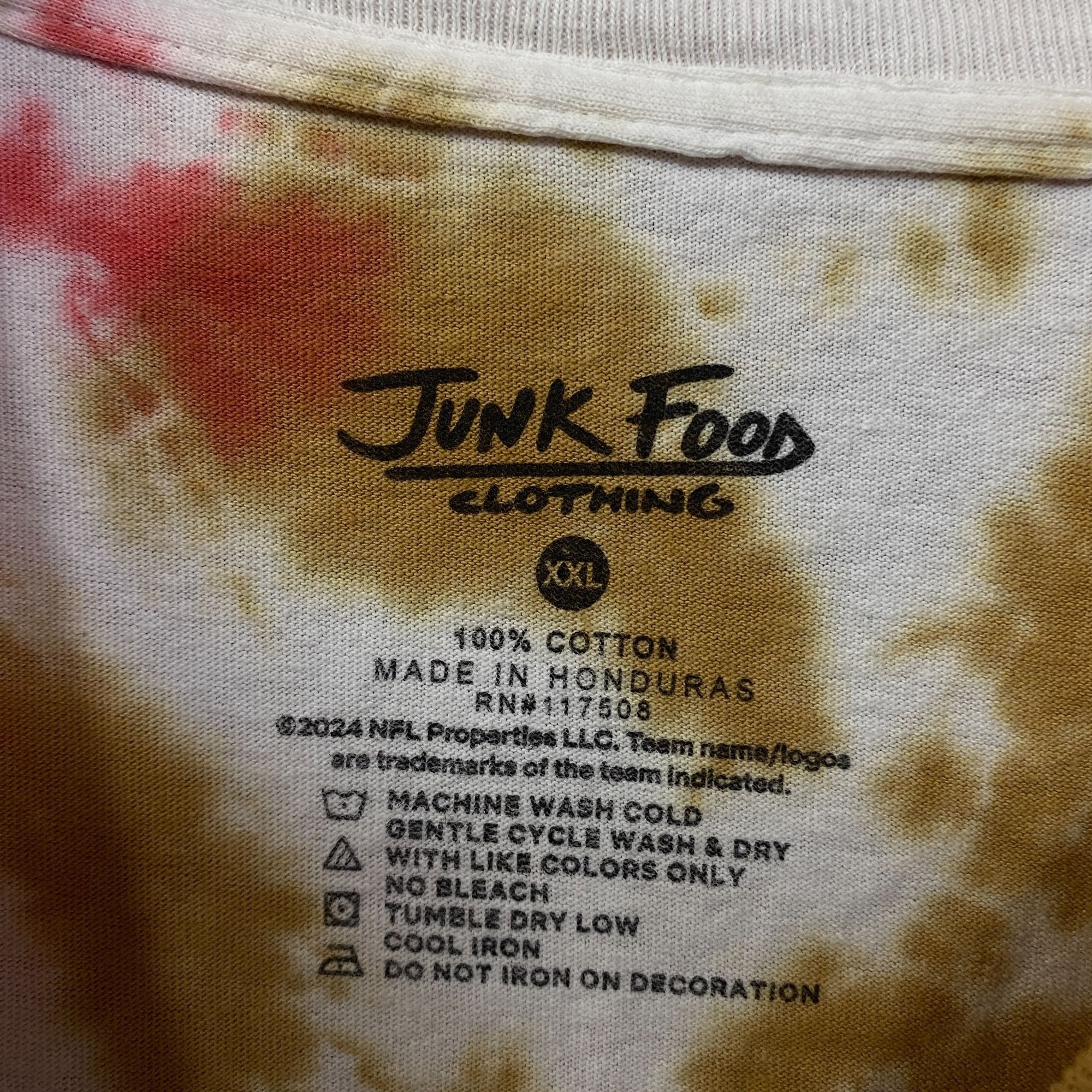 Junk Food San Francisco 49ers Football Tie-Dye T-Shirt 2XL Size US XXL / EU 58 / 5 - 4 Thumbnail