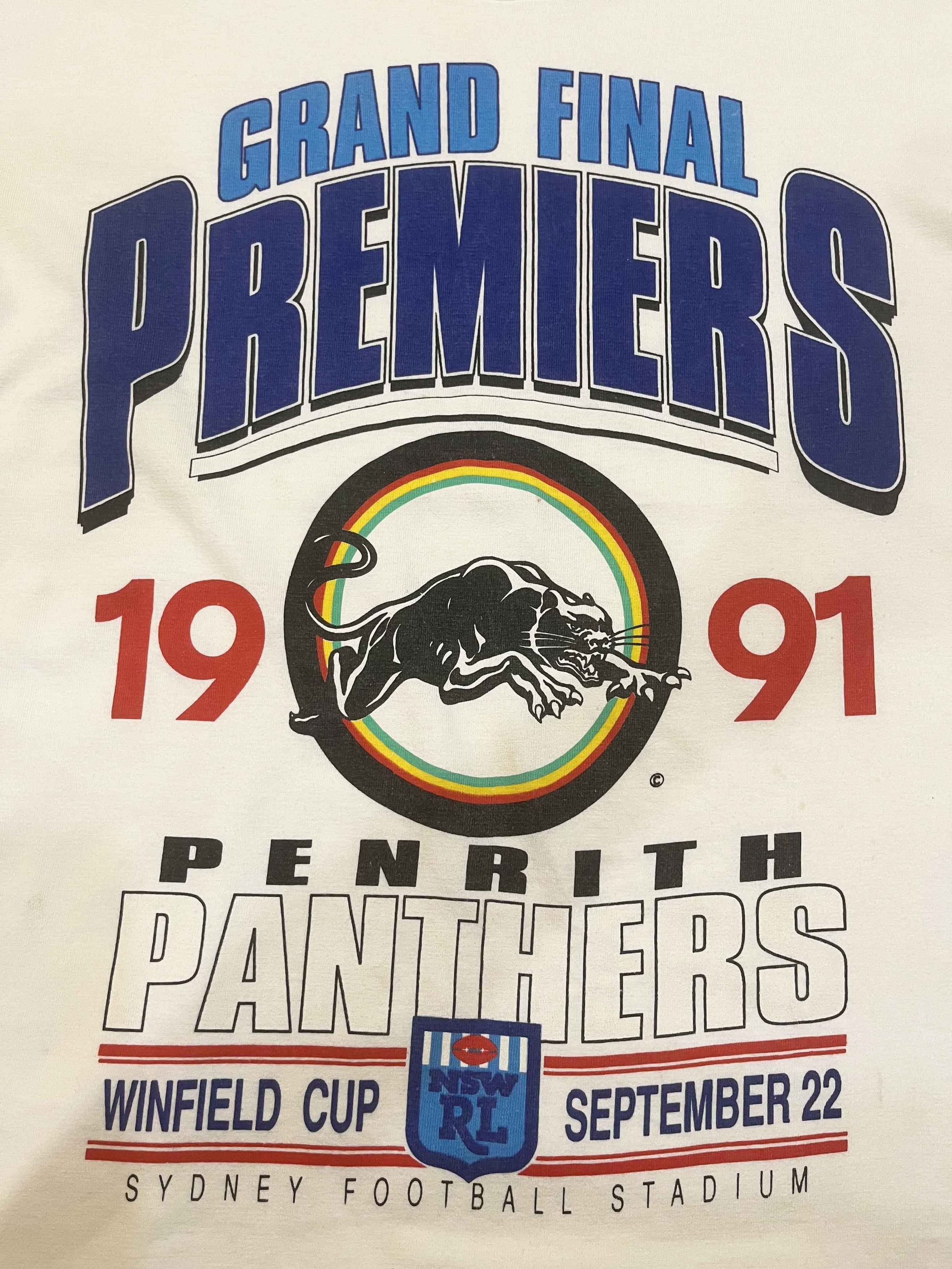 Vintage Vintage Penrith Panthers Australian Rugby League T-Shirt Size US L / EU 52-54 / 3 - 2 Thumbnail