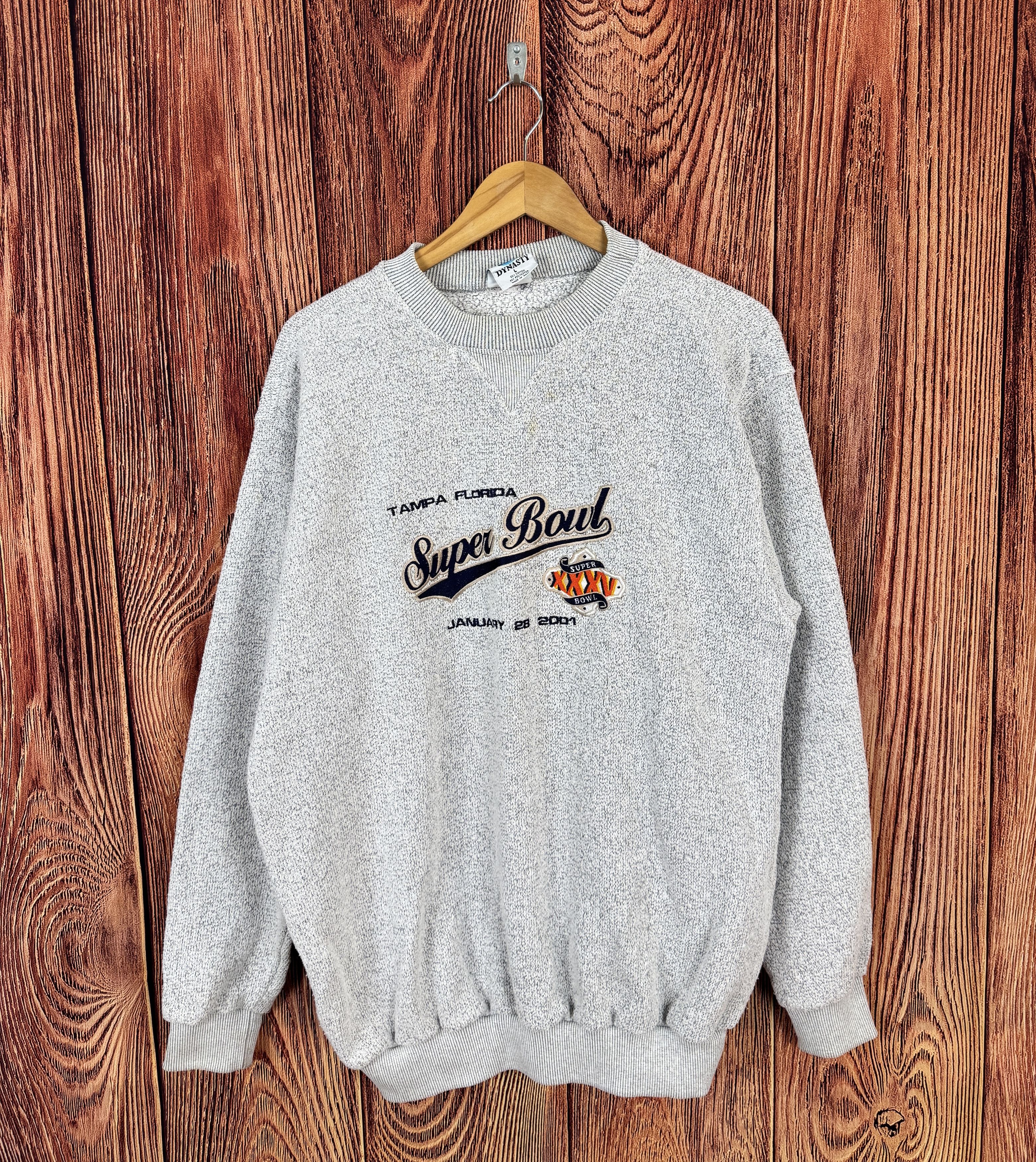 NFL × Vintage 2001 SUPER BOWL NFL TAMPA Ravens vs Giants DYNASTY Sweat Size US L / EU 52-54 / 3 - 1 Thumbnail