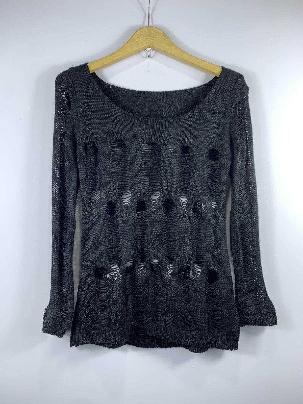 Issey Miyake Japanese Unknown Distressed Knit Grunge Number nine Style Size US M / EU 48-50 / 2 - 3 Thumbnail