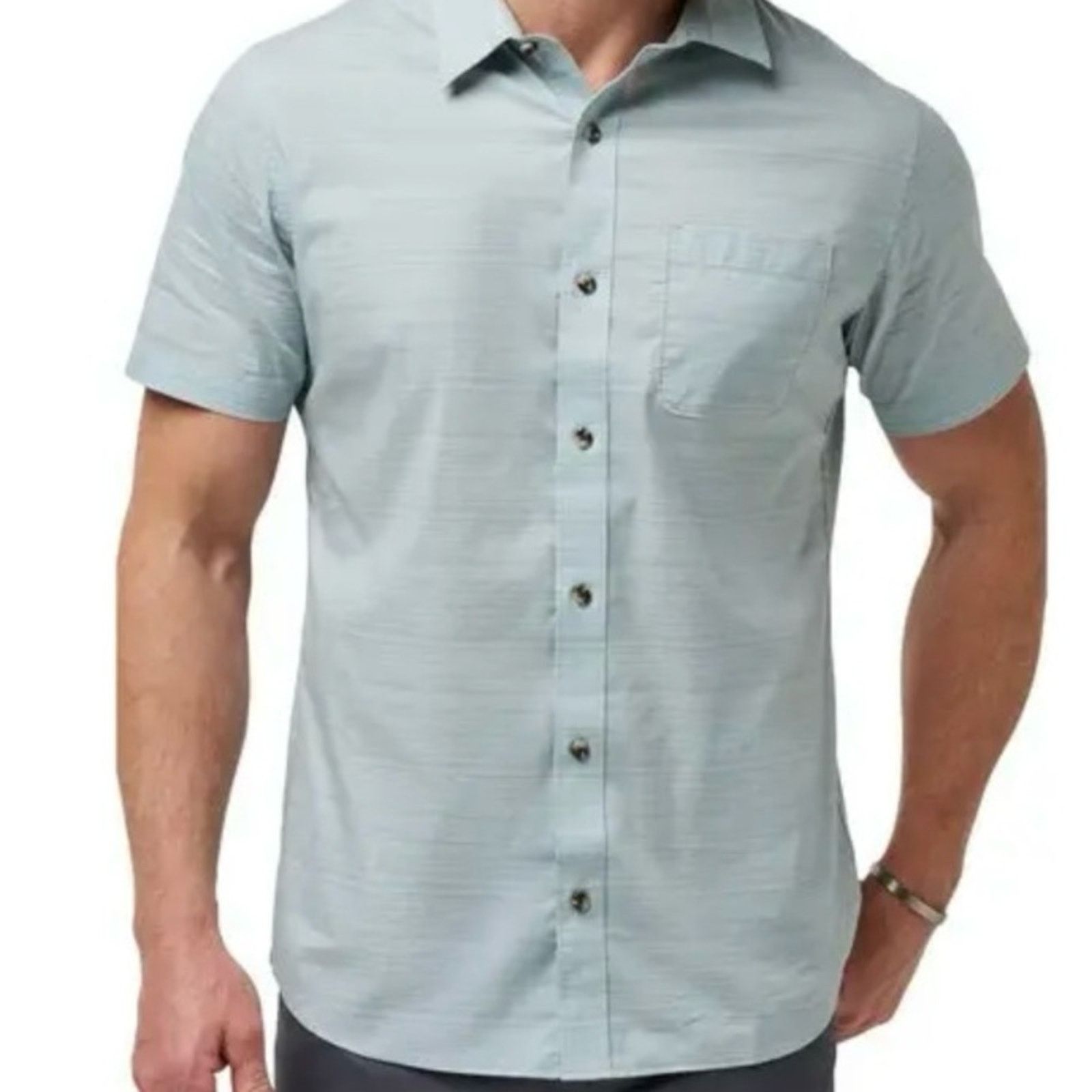 TravisMathew Travis Mathew Bee Canyon Stretch Shrt Sleeve Button Up Arona Size US XL / EU 56 / 4 - 1 Thumbnail