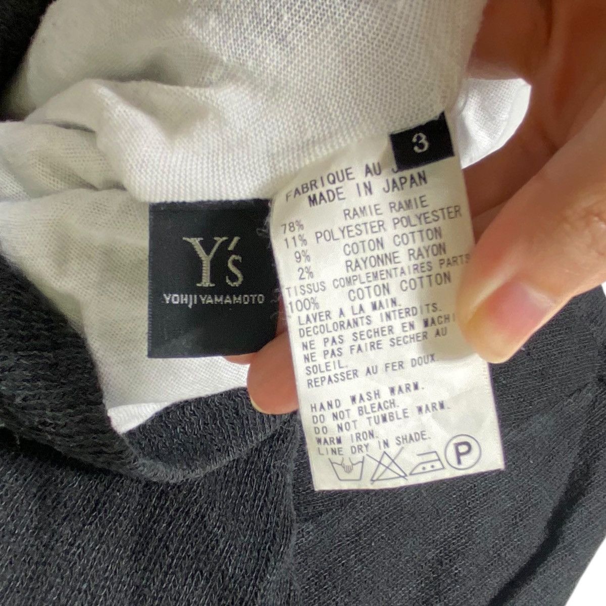 Y's Y's By Yohji Yamamoto Ramie Double Layered Long Sleeve Tee Size S / US 4 / IT 40 - 5 Thumbnail