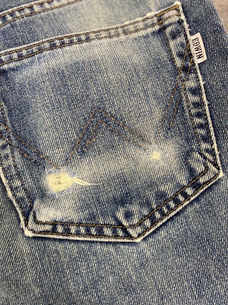 Edwin vintage edwin distressed denim nice design Size US 32 / EU 48 - 4 Thumbnail
