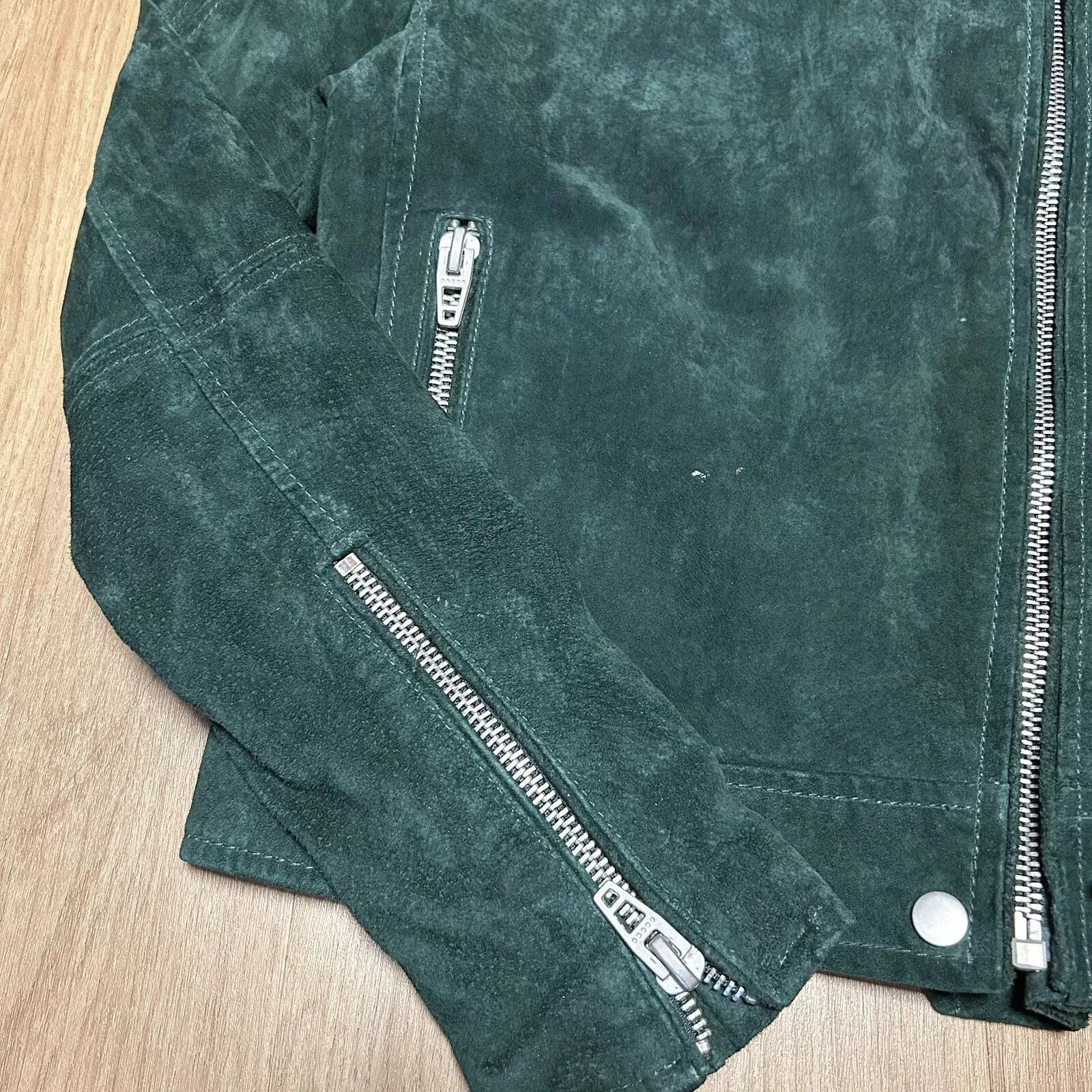 BLANKNYC BLANKNYC Cropped Suede LEATHER Motorcycle Size S / US 4 / IT 40 - 7 Thumbnail