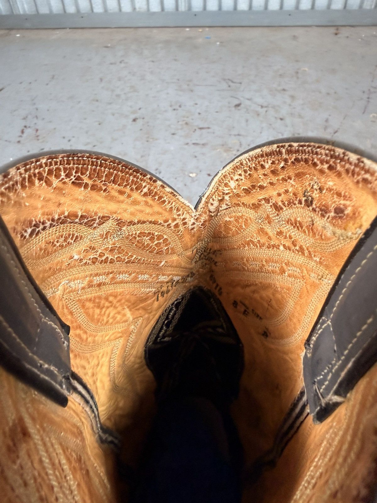 Tony Lama 90s Vintage Tony Lama Black Lizard Toe Cowboy Boots Size US 8 / EU 41 - 12 Thumbnail