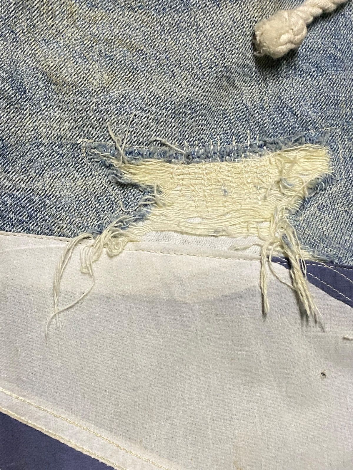 Ralph Lauren Vintage Polo Ralph Laurent Shashiko Boro Lace up Belt Jeans Size US 32 / EU 48 - 12 Thumbnail