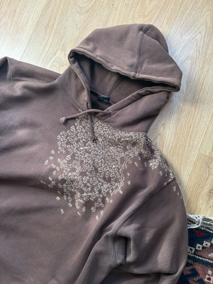 Stussy Late 90s / early 00s Brown Stussy $ hoodie Size US XL / EU 56 / 4 - 3 Thumbnail