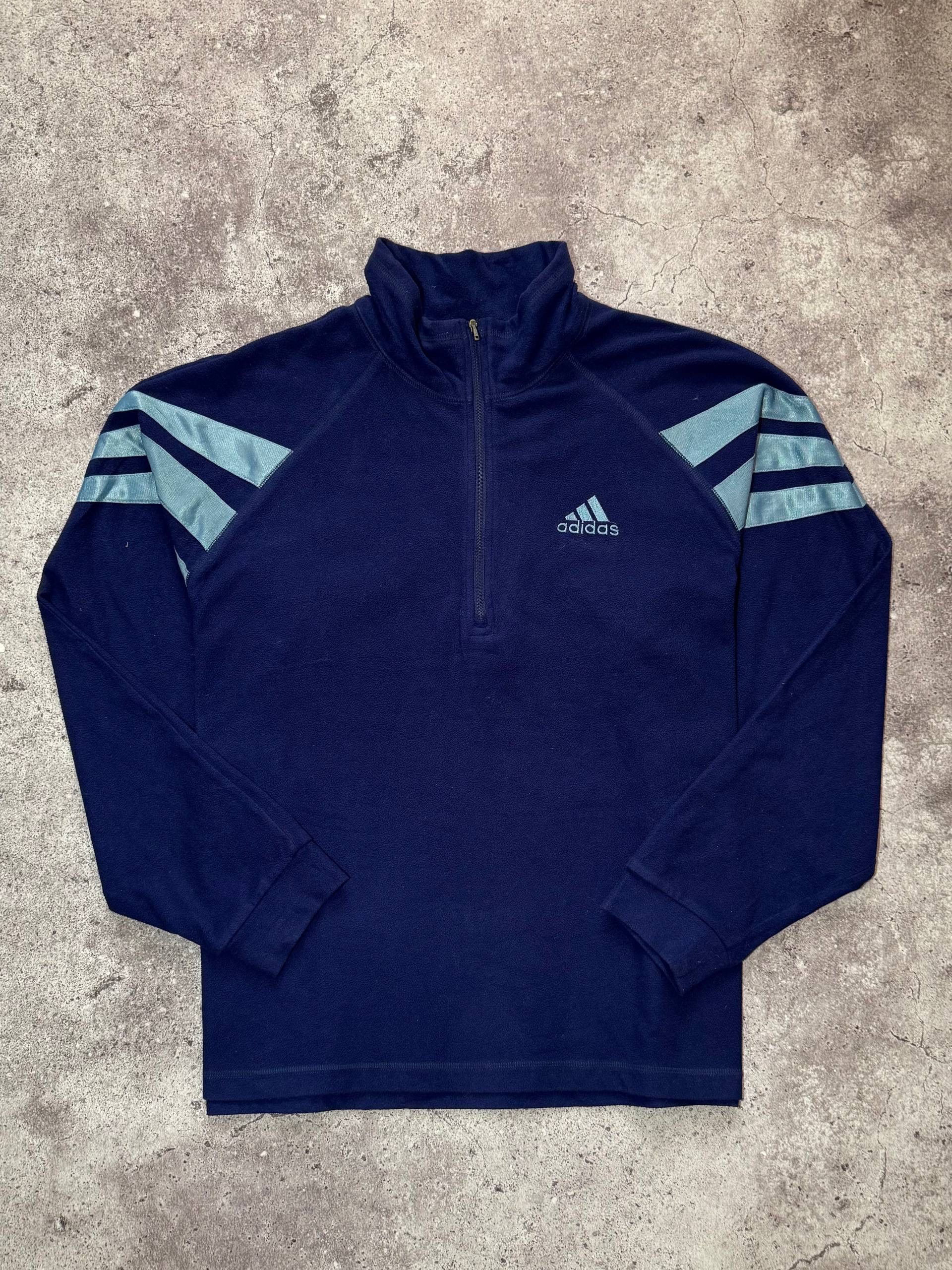 Adidas Adidas Equipment Vintage 90s Blue Fleece Sweatshirt Y2K Size US S / EU 44-46 / 1 - 1 Thumbnail