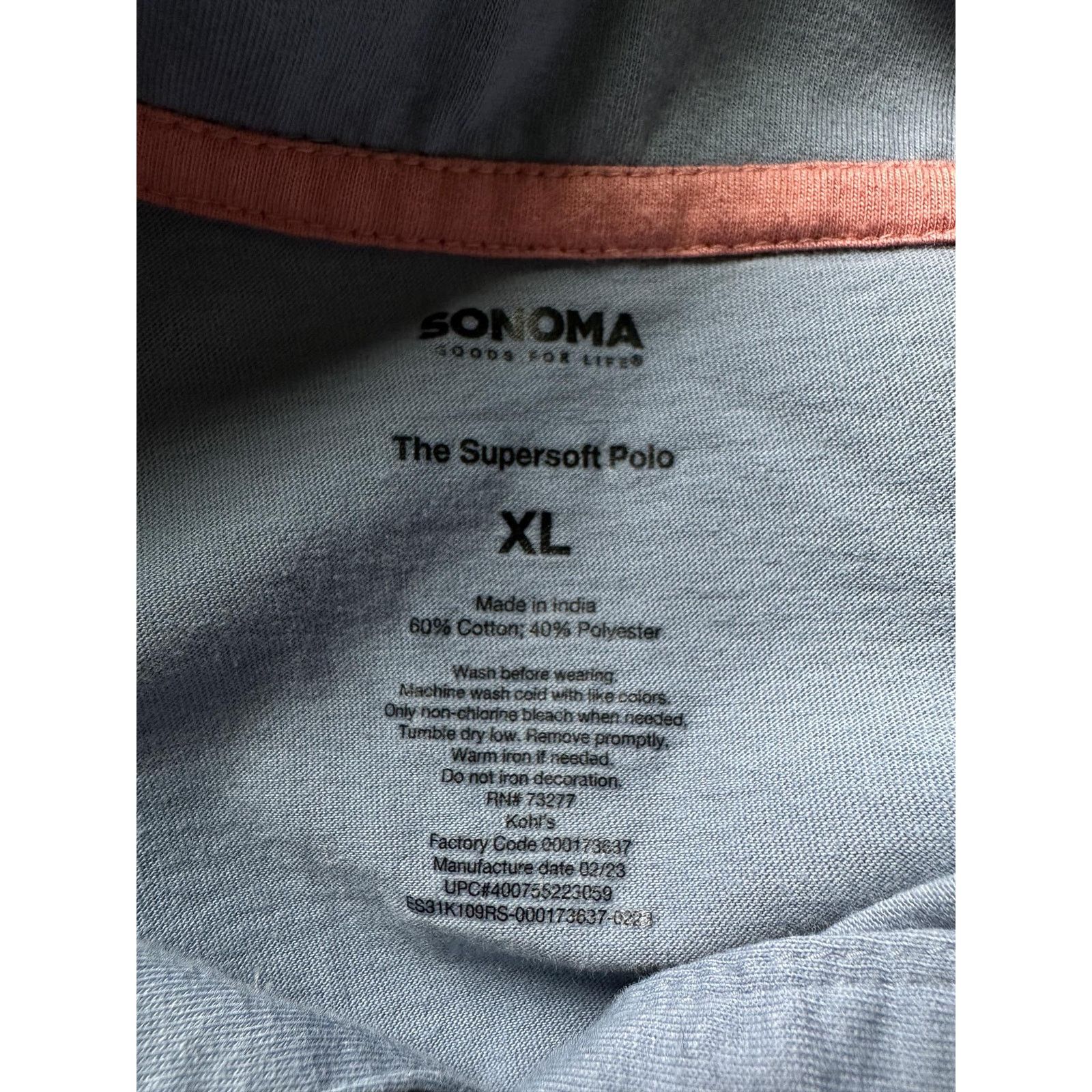 Other Sonoma Goods for Life Polo Set Navy / Gray Mens XL (18-20) Size US XL / EU 56 / 4 - 6 Thumbnail