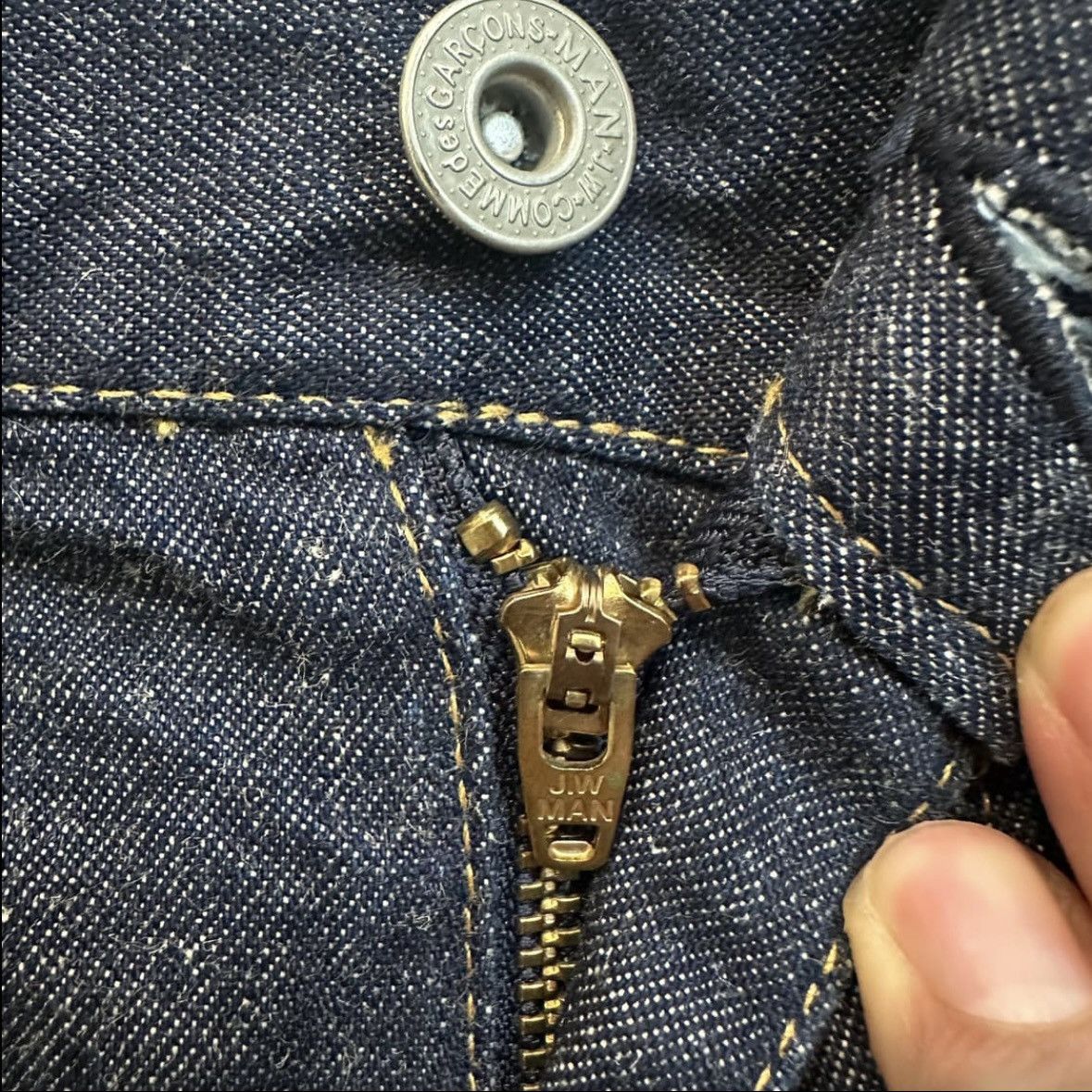 Junya Watanabe Junya Watanabe Cinch Back Denim Pants Size US 31 - 6 Thumbnail