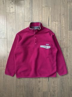 Vintage Patagonia Synchilla Fleece Snap-t Button Pullover Red Made in  Colombia Sweater Size XS -  Canada