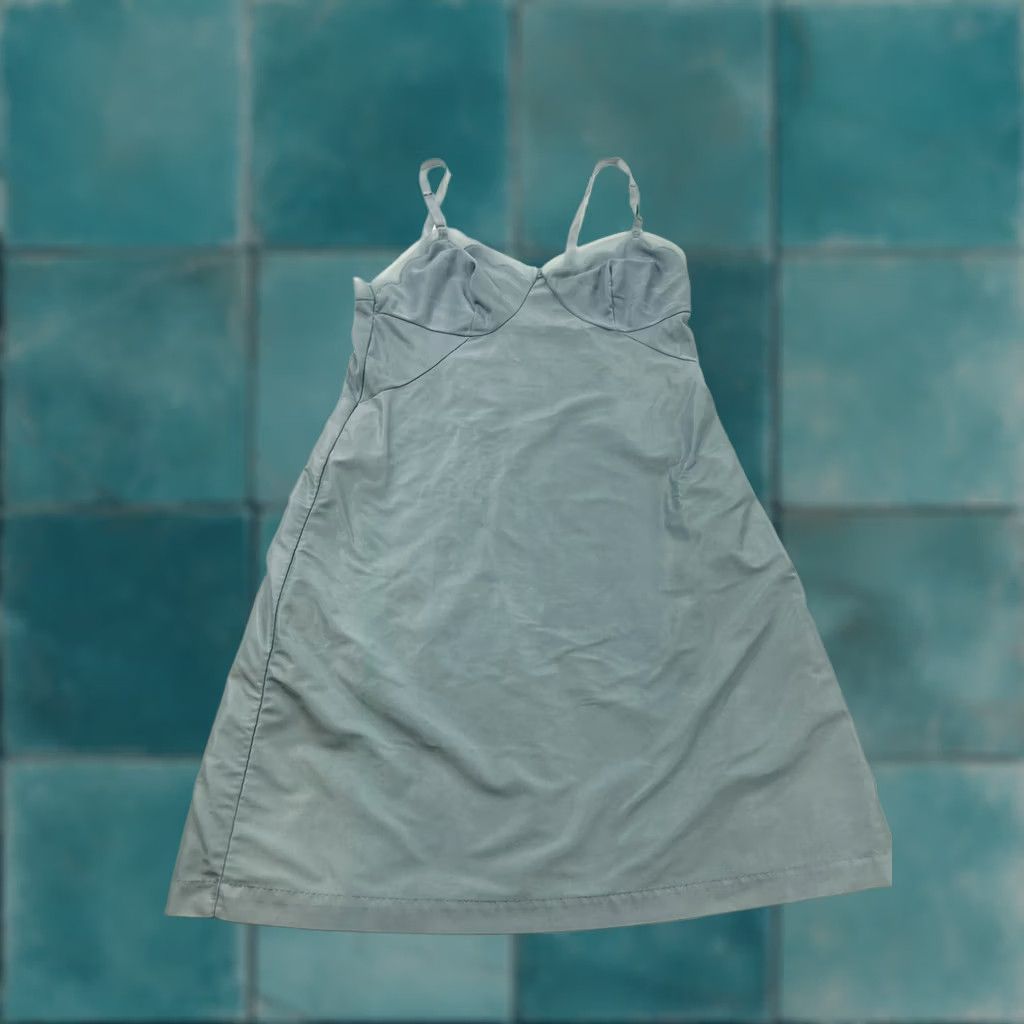 Vintage VINTAGE Glam Garb Slip Dress Womens M Blue 1980s Feminine Glam Rock Flaws Size M / US 6-8 / IT 42-44 - 1 Thumbnail