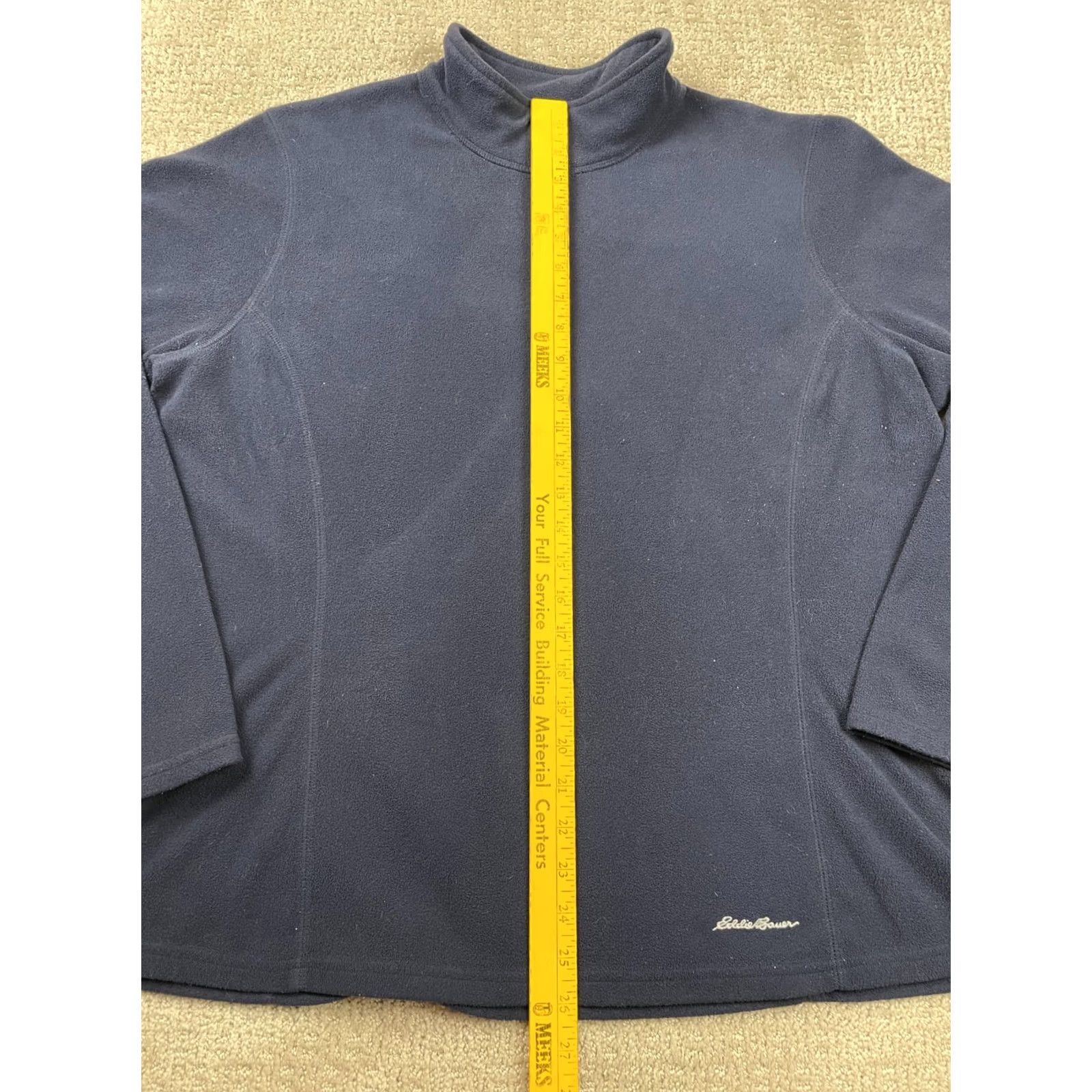 Eddie Bauer Eddie Bauer Jacket Womens 2XL Pullover 1/4 Zip Navy Blue Fleece Mock Neck Raglan Long Sleeve Shirt Winter Casual Womens Size XXL / US 16-18 / IT 52-54 - 2 Thumbnail