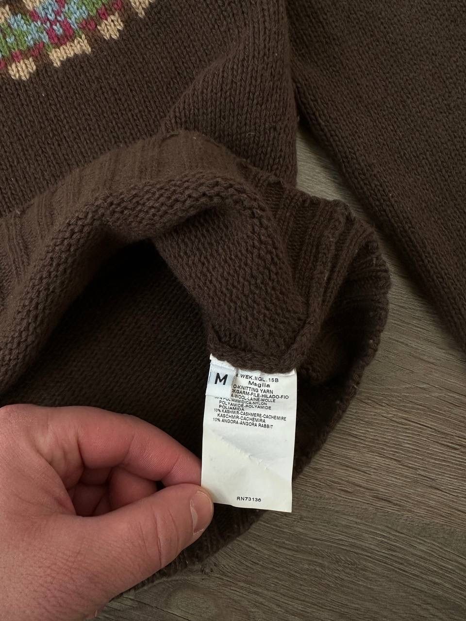 Max Mara × Vintage Vintage Max Mara Brown Wool Sweater Size M / US 6-8 / IT 42-44 - 9 Thumbnail