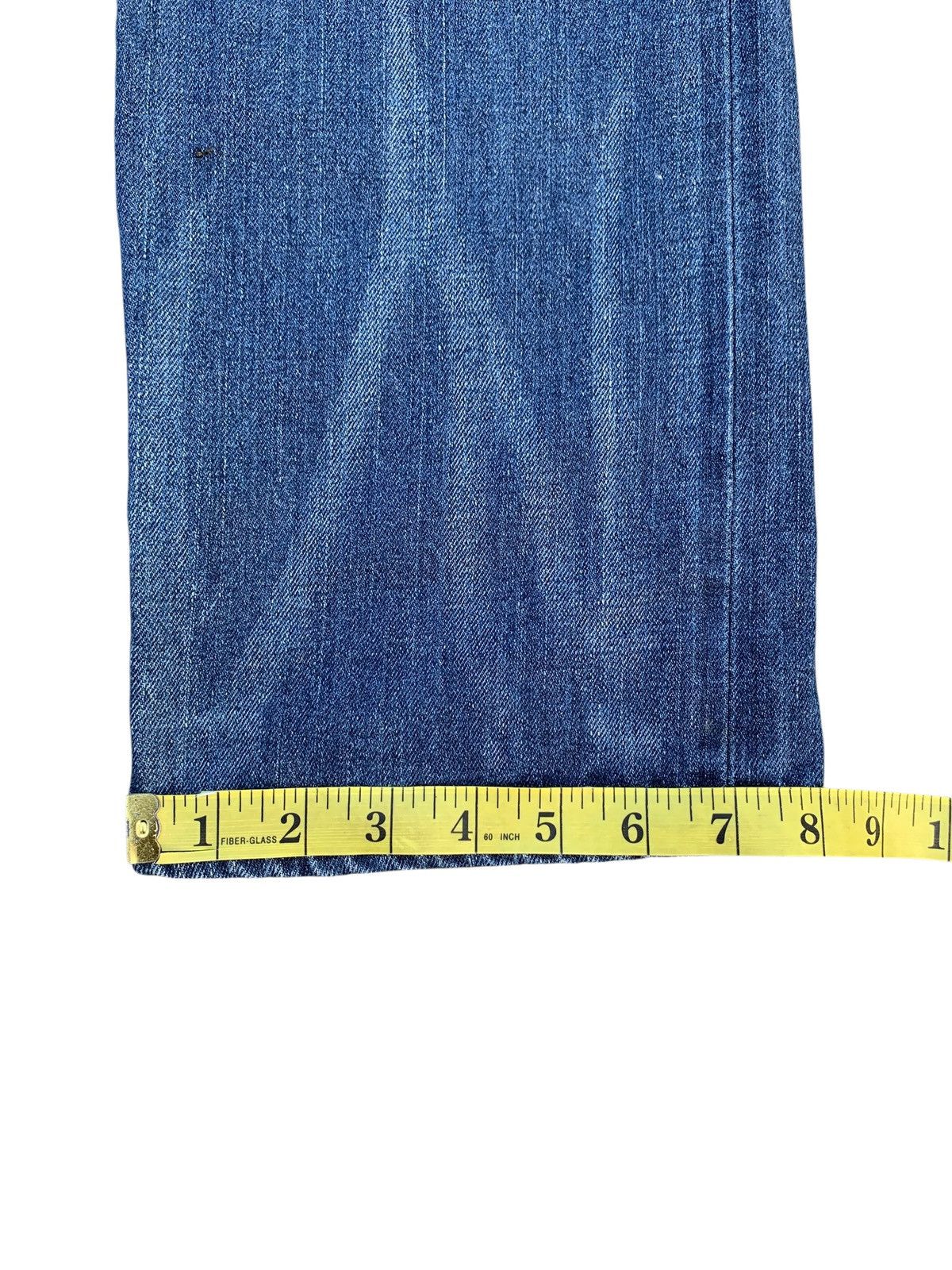 Kapital VINTAGE EDWIN 505zx SELVEDGE BUCKLE BACK DISTRESSED DENIM Size US 35 - 24 Thumbnail