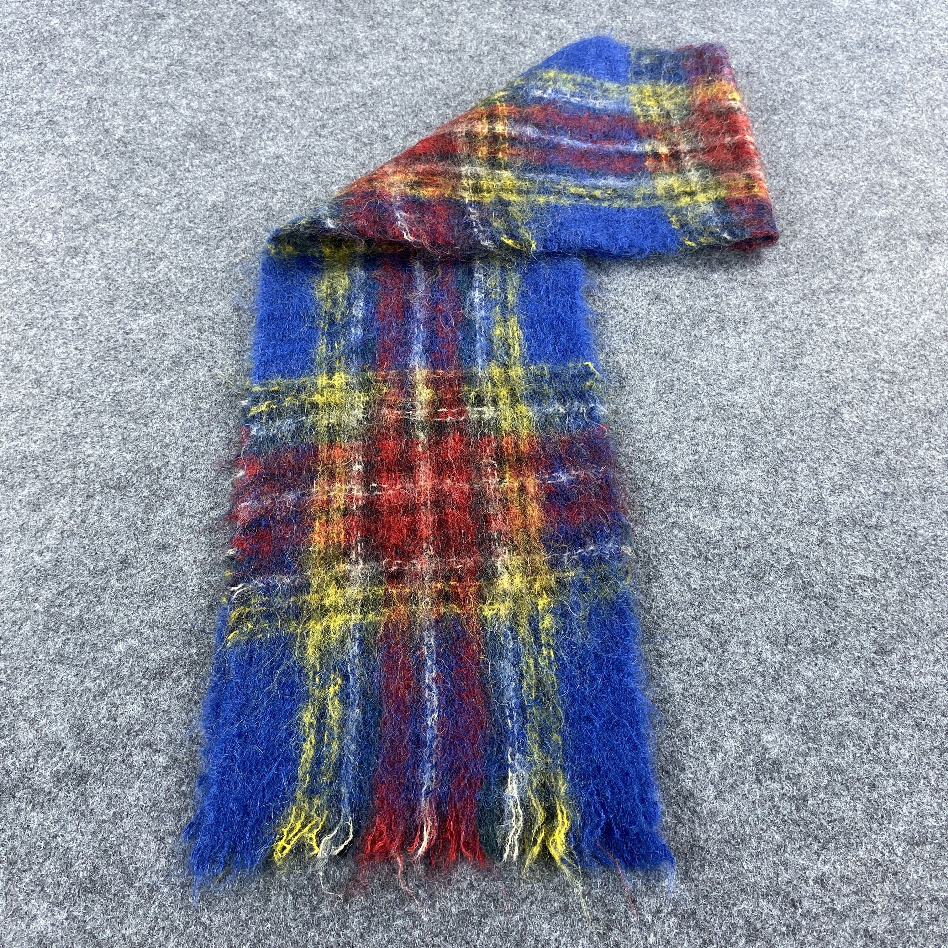Vintage HAND ACRAFT MOHAIR Scarf # Muffler # Neckwear # D480 Size ONE SIZE - 5 Thumbnail
