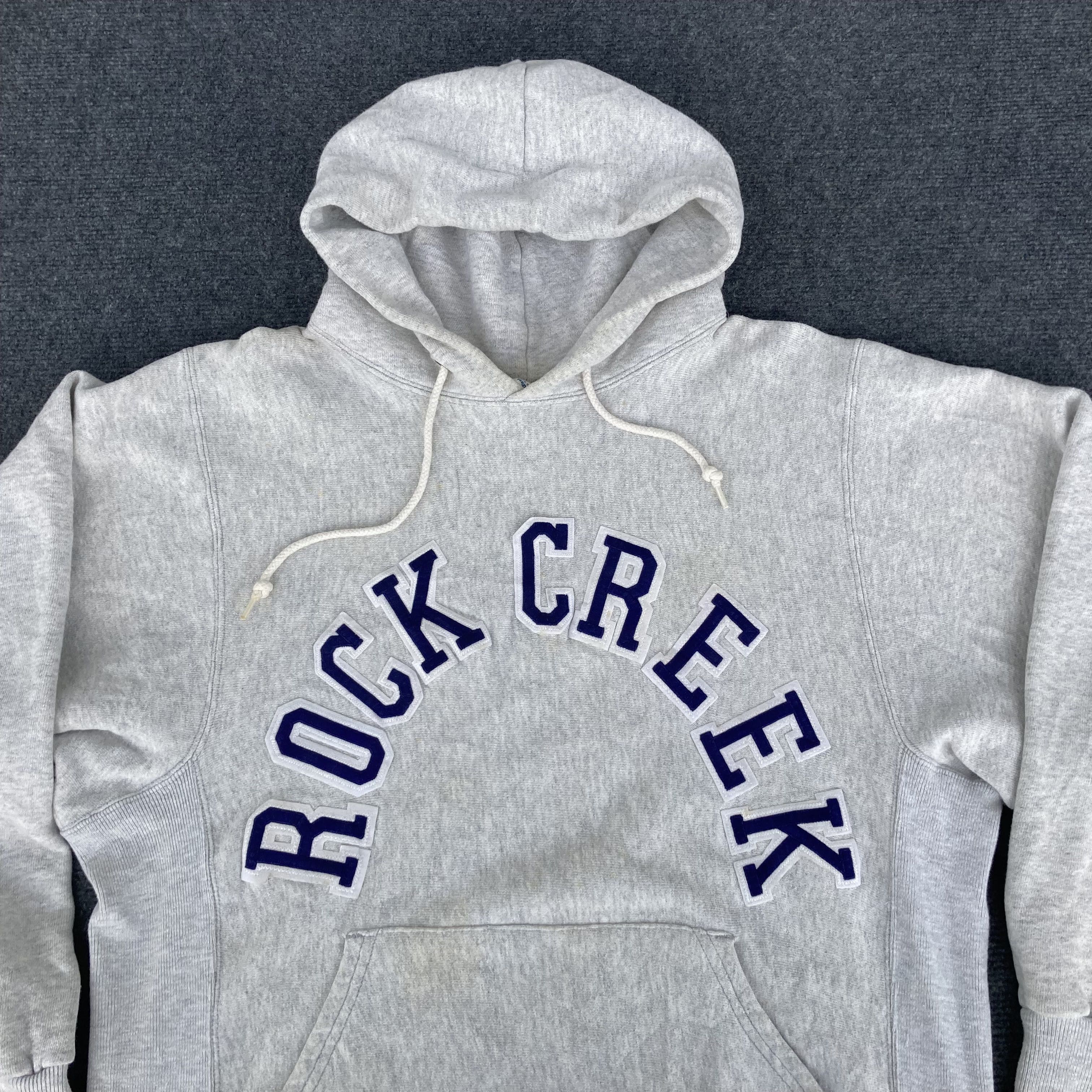 Vintage Vtg Rock Creek Hooded Reverse Weave Sweatshirt Size US M / EU 48-50 / 2 - 2 Thumbnail