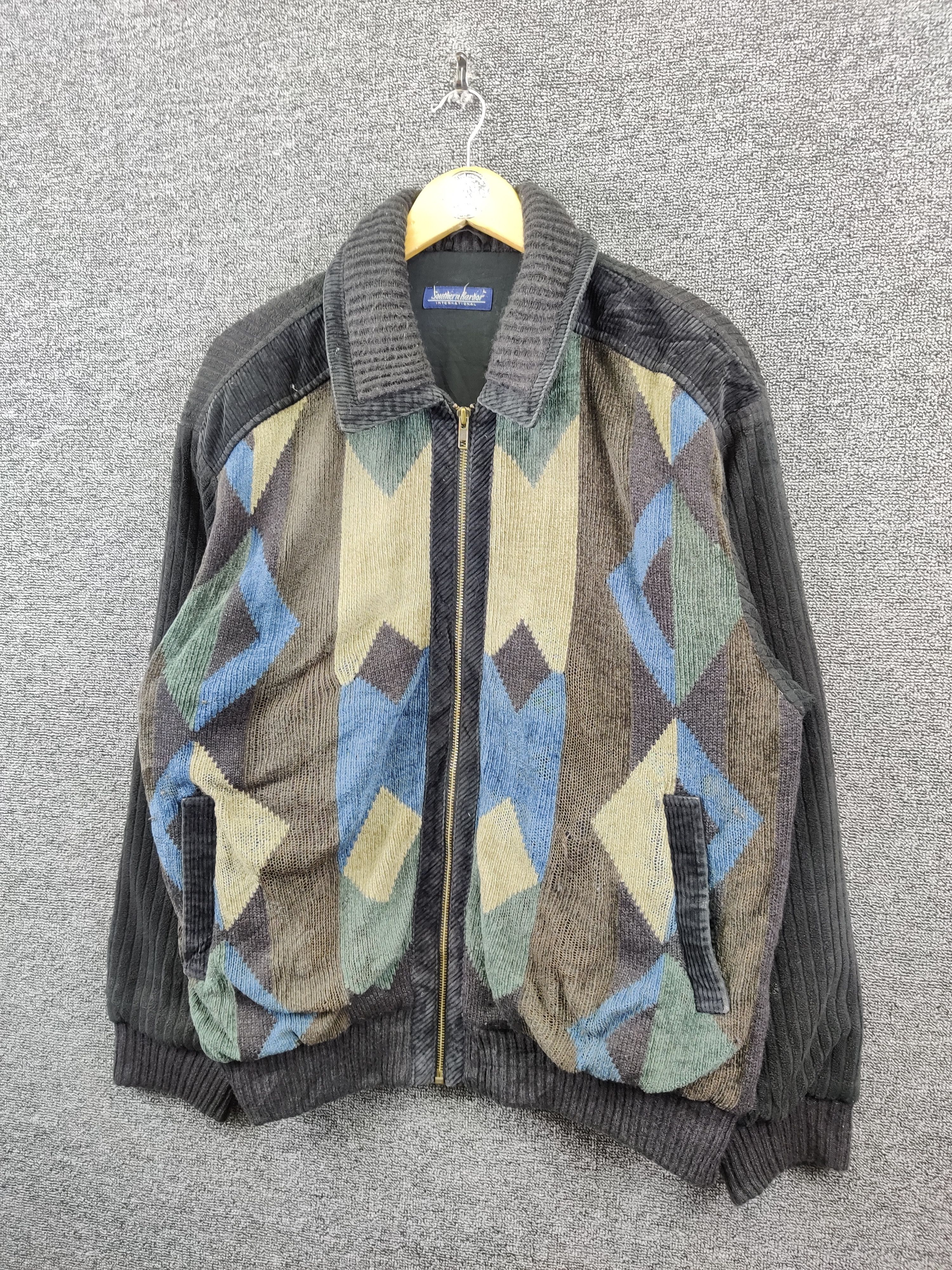 Japanese Brand Vintage Southern Harbor Zipper Knit Sweater Nice Design Size US L / EU 52-54 / 3 - 2 Thumbnail