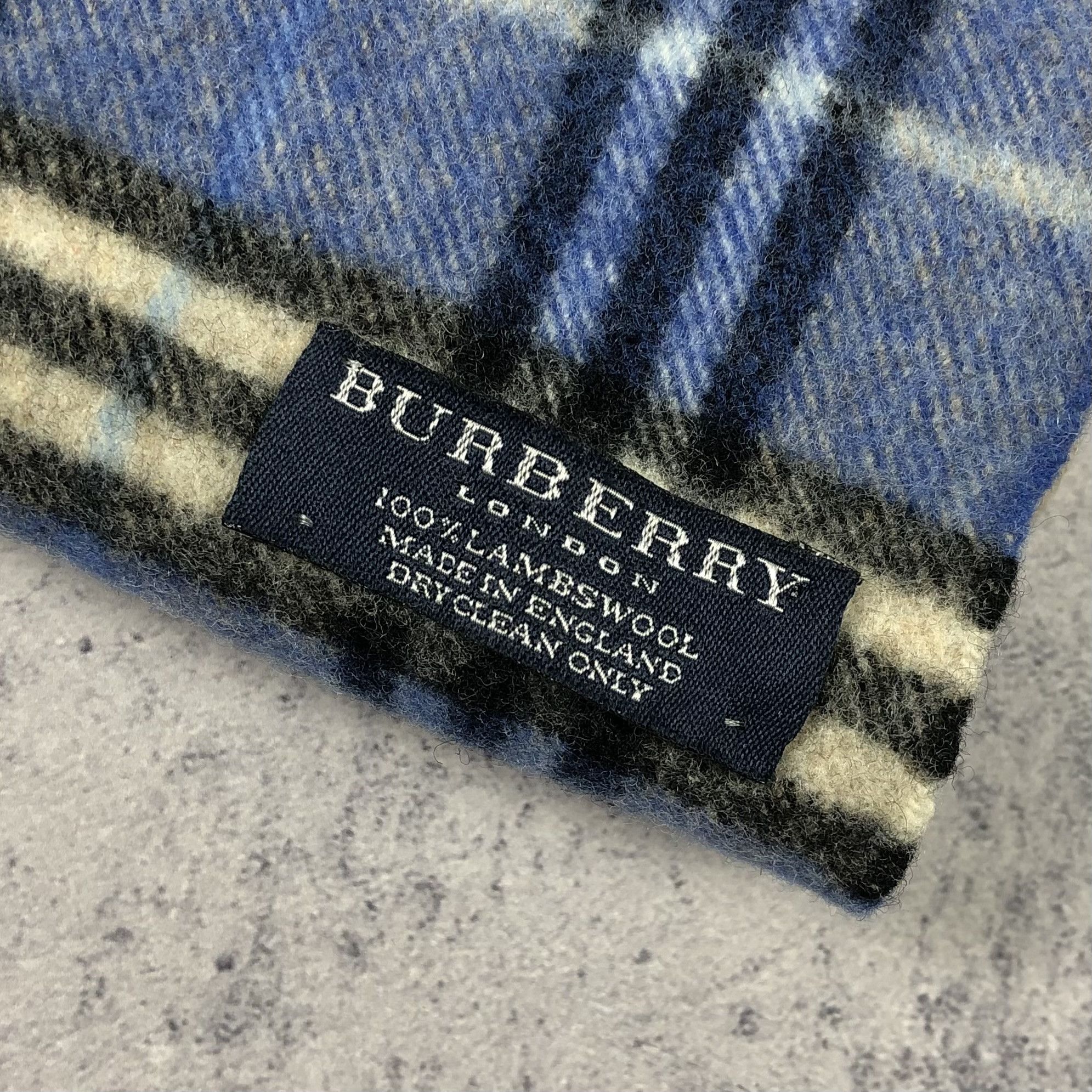 Burberry Vintage Burberry London Scarf Blue Nova Check Size ONE SIZE - 5 Thumbnail