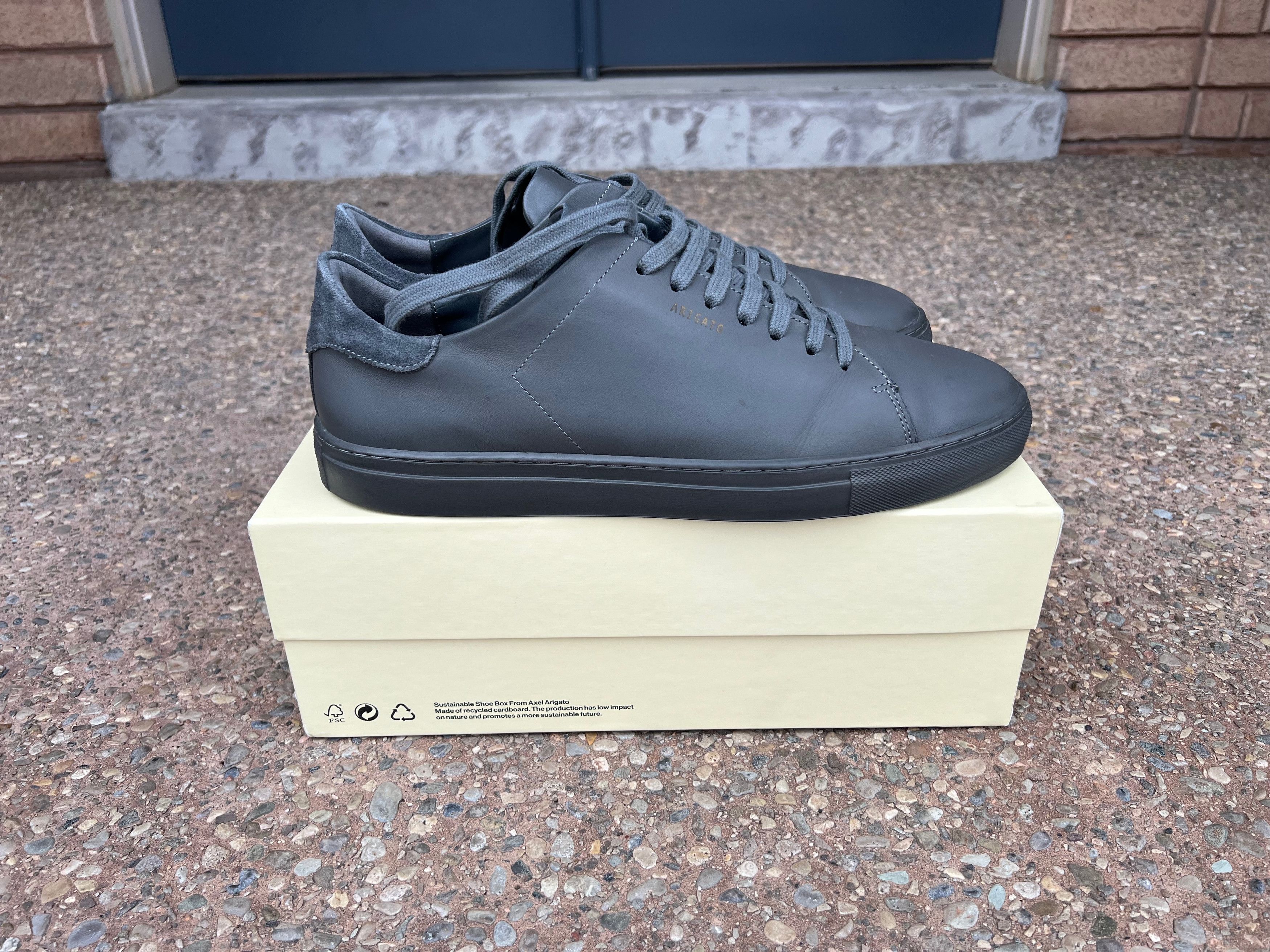 image of Axel Arigato Clean 90 Shoes in Grey, Men's (Size 12)