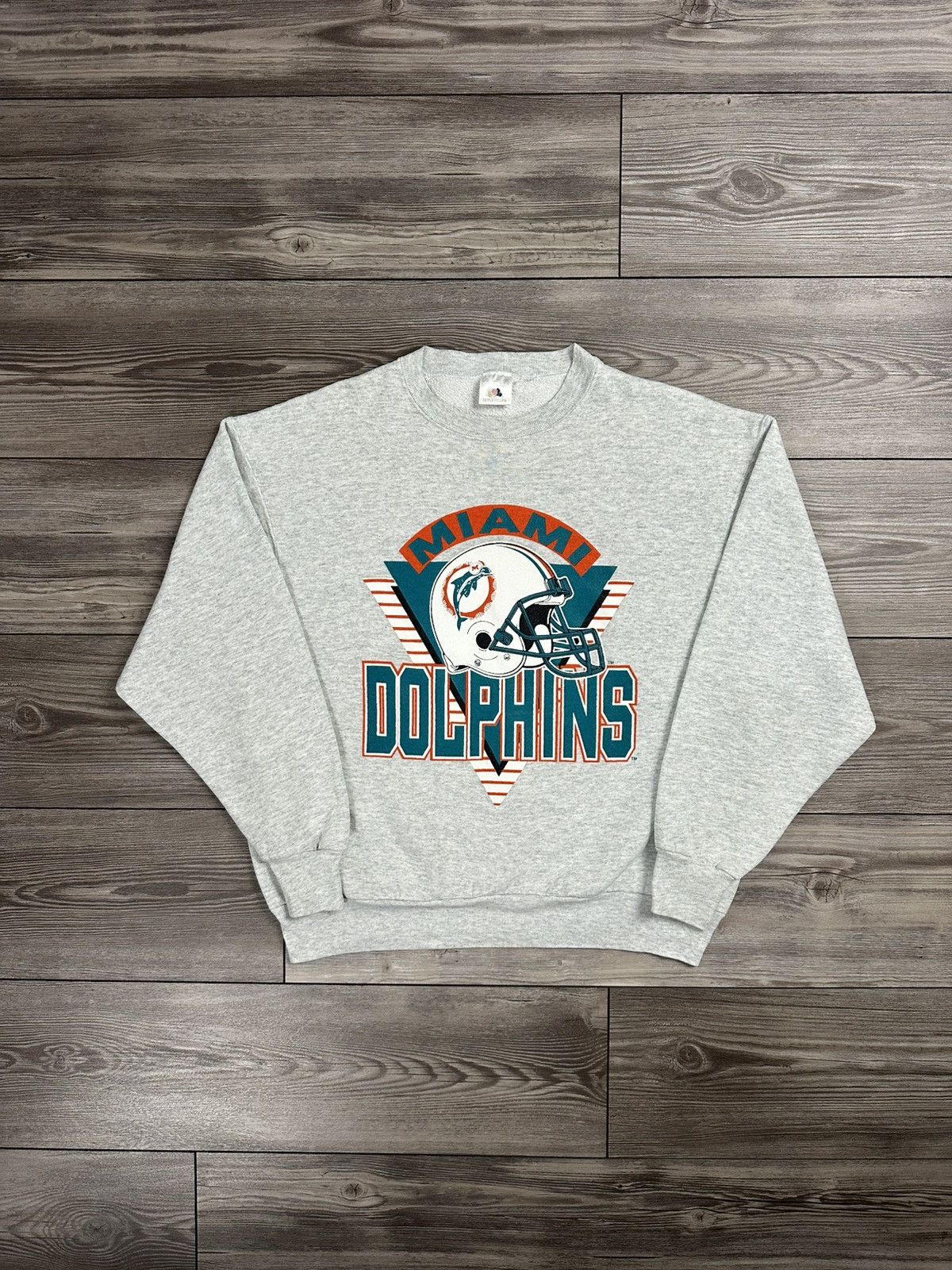 Fruit Of The Loom × Vintage Vintage 90’s Miami Dolphins Crewneck Size US M / EU 48-50 / 2 - 1 Thumbnail