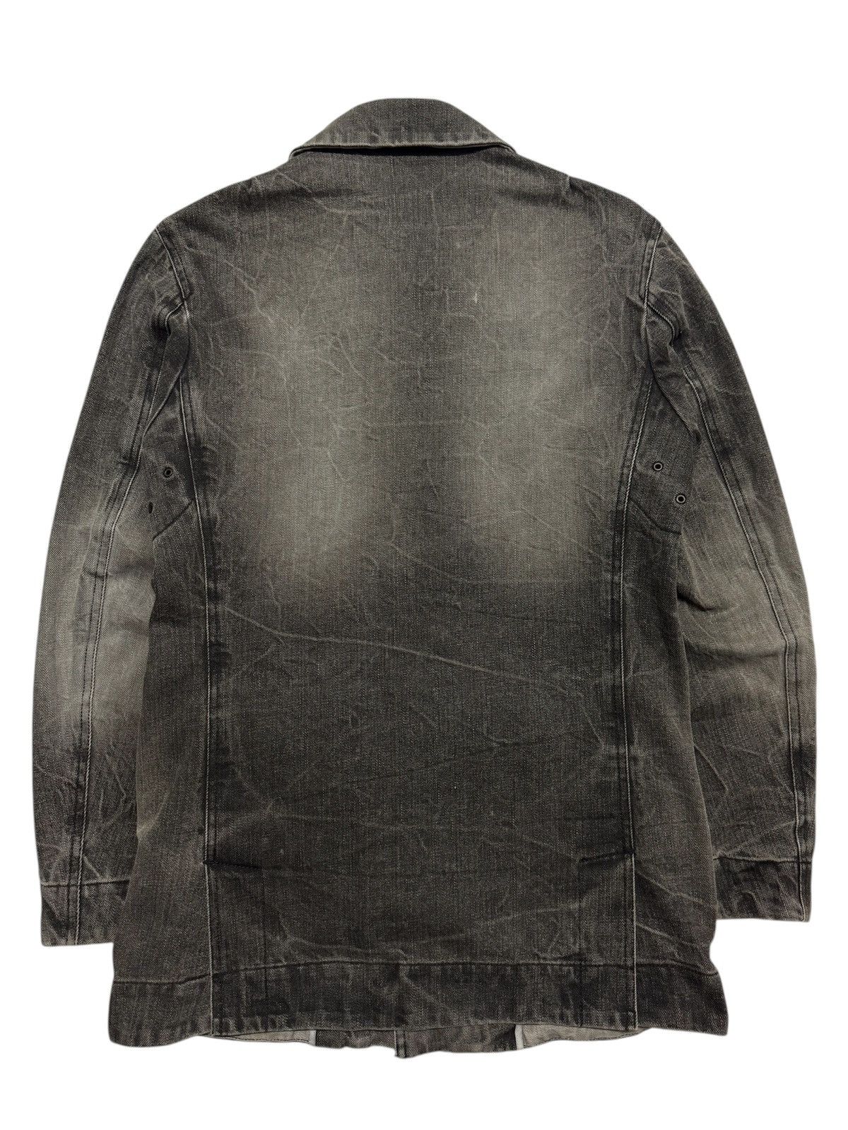 JUN MEN 💥INSANE💥VINTAGE 90s JUNMEN MUDWASH CLAWMARK DENIM JACKET Size US S / EU 44-46 / 1 - 1 Thumbnail