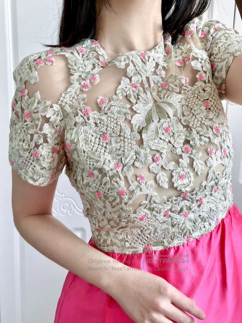 Valentino Valentino Floral beaded embroidered sequin dress Size S / US 4 / IT 40 - 2 Thumbnail