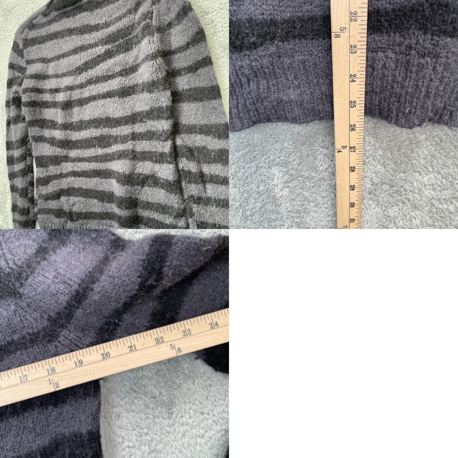 7 For All Mankind 7 For All Mankind Sweater Mens Small Gray Zebra Wool Blend Stretch Tight Knit Shirt Pullover Casual Travel Workwear Mens Size US S / EU 44-46 / 1 - 8 Thumbnail