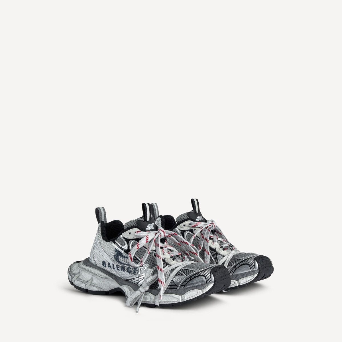Balenciaga BALENCIAGA - 3XL Logo Sneaker White Navy Size US 11 / EU 44 - 7 Thumbnail