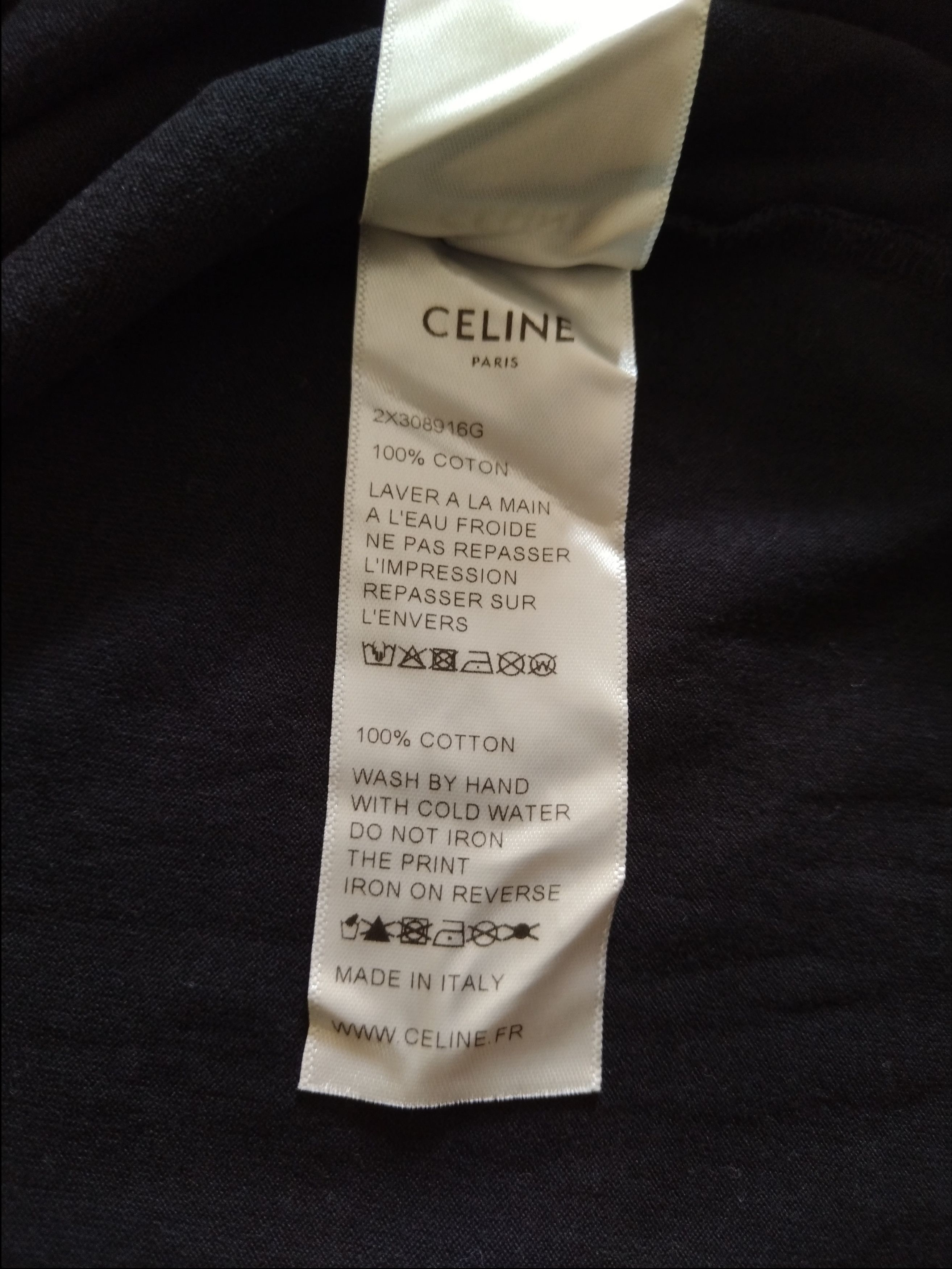 Celine 🔥Last drop! Cool Distressed LISA BLACKPINK Celine Black Tee Size US L / EU 52-54 / 3 - 17 Thumbnail