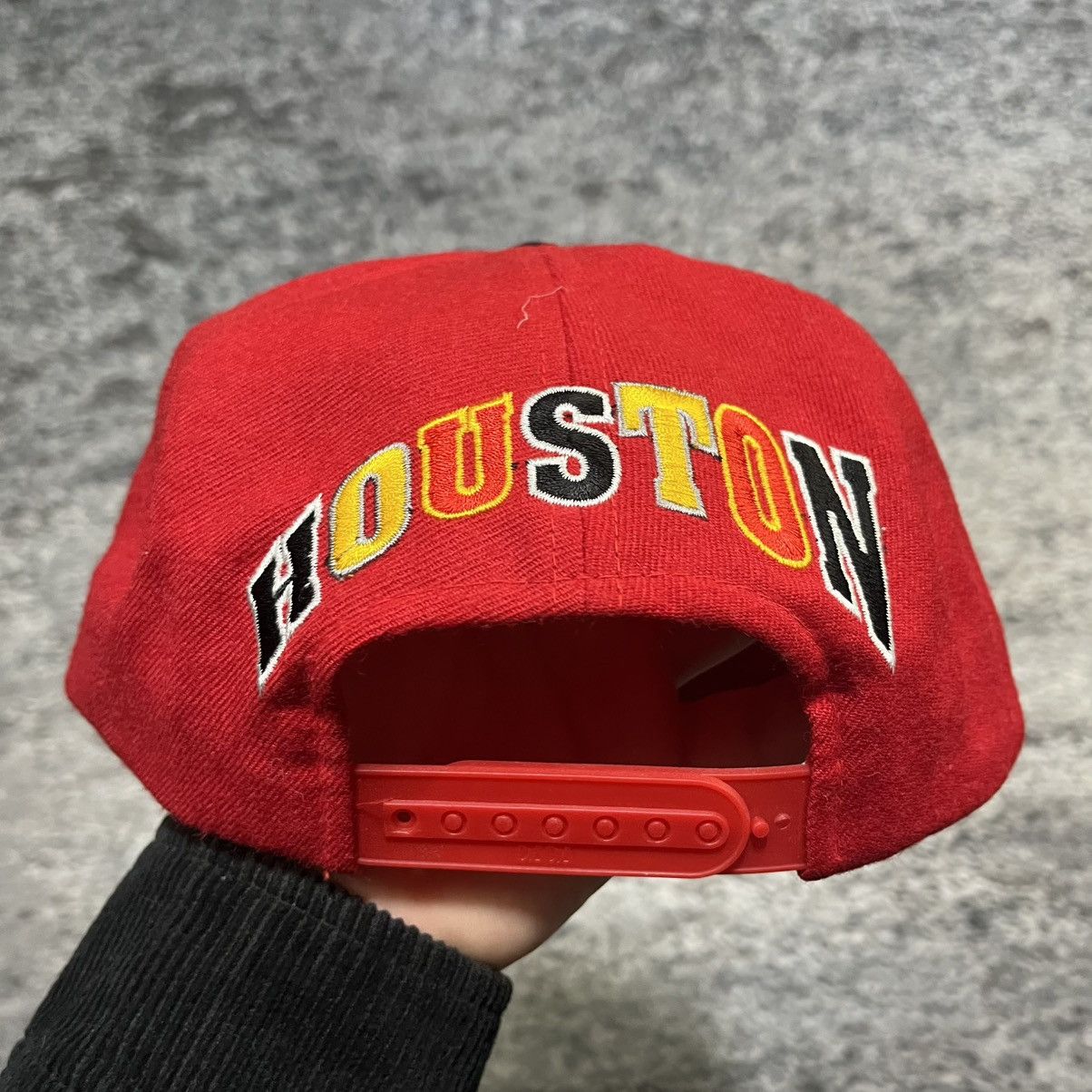 NBA VINTAGE 90s HOUSTON ROCKETS WOOL NBA SNAPBACK HAT Size ONE SIZE - 3 Thumbnail